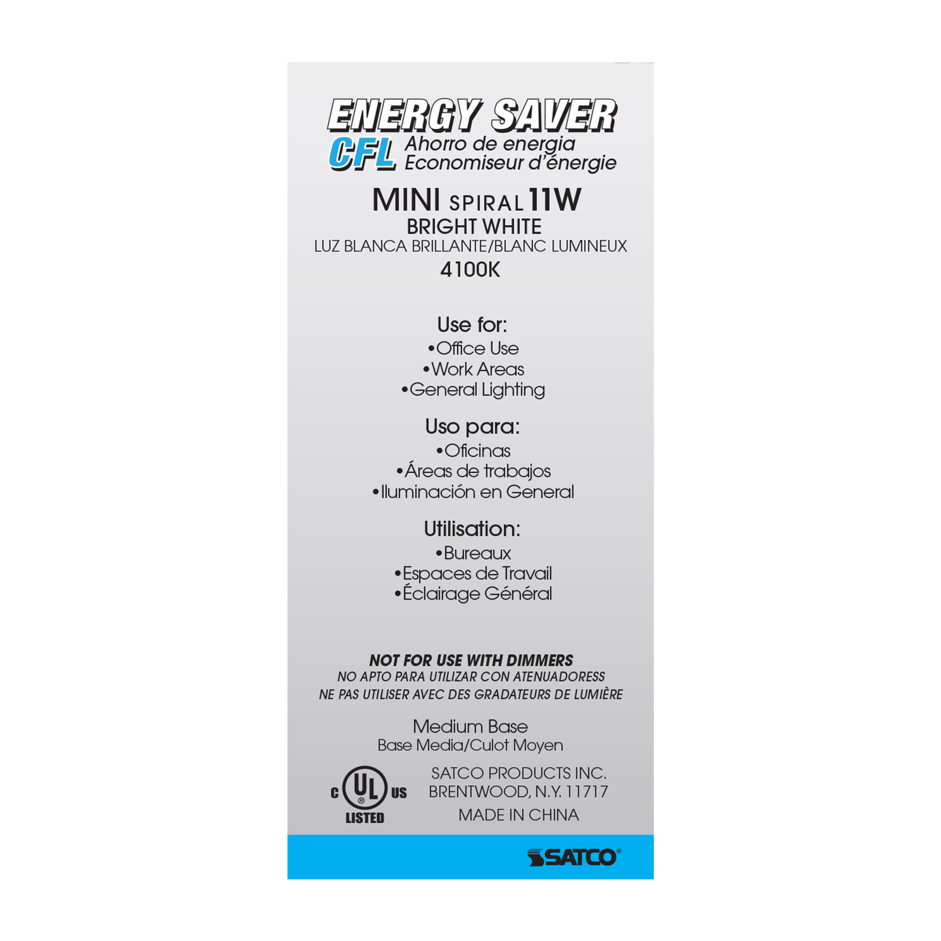 11T2/E26/4100K/120V/1PK - S7215