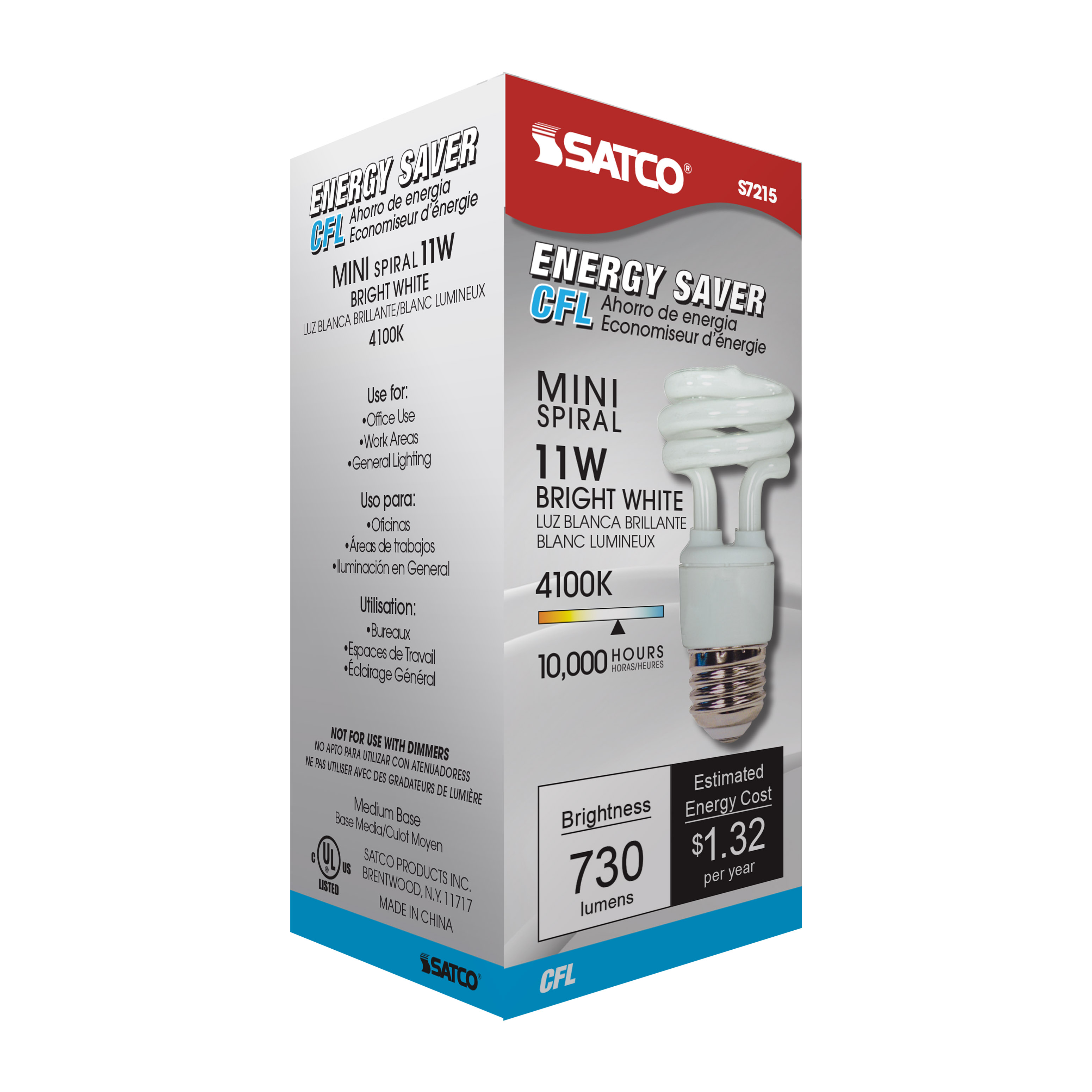 11T2/E26/4100K/120V/1PK - S7215