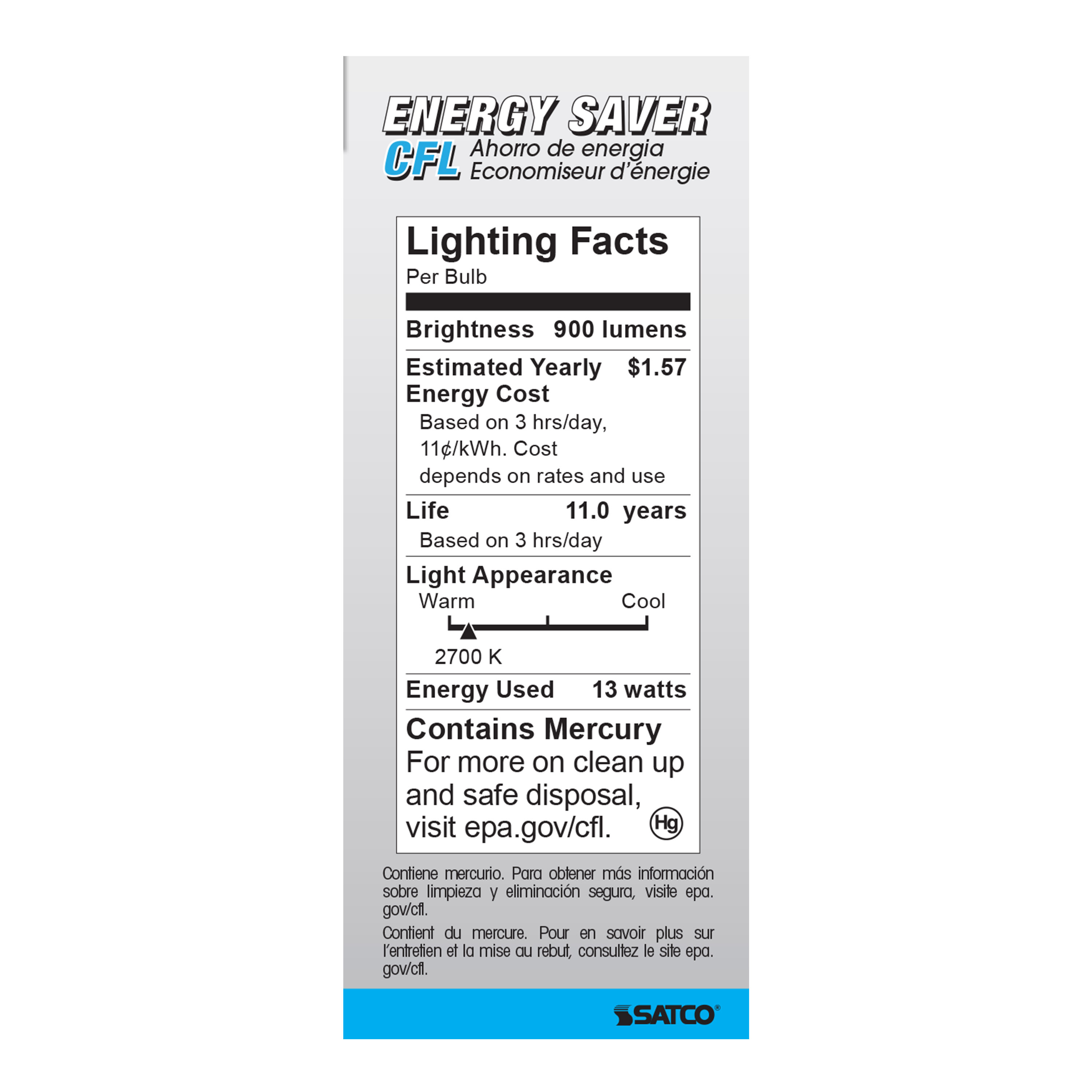 13T2/E26/2700K/120V/1PK - S7217