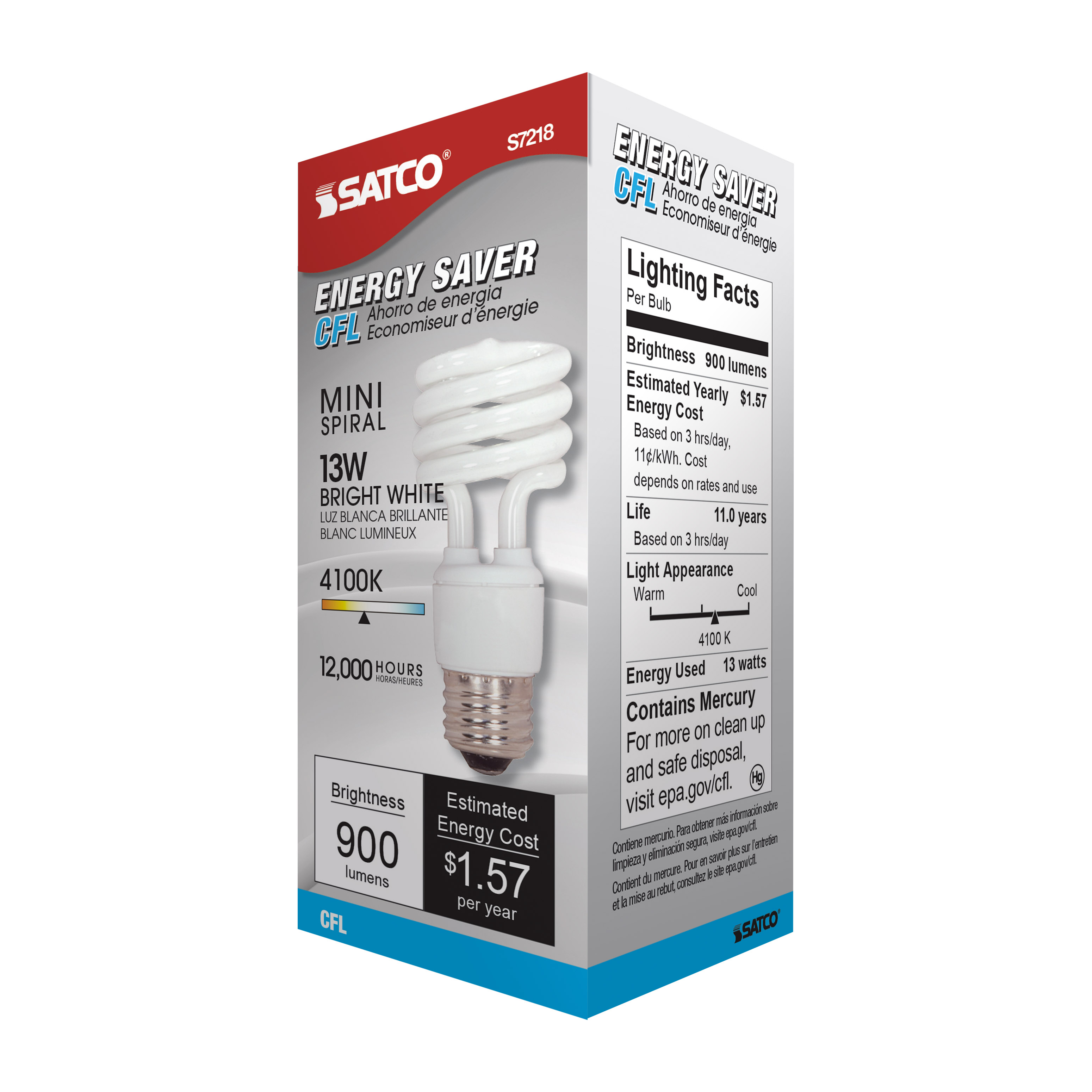 13T2/E26/4100K/120V/1PK - S7218