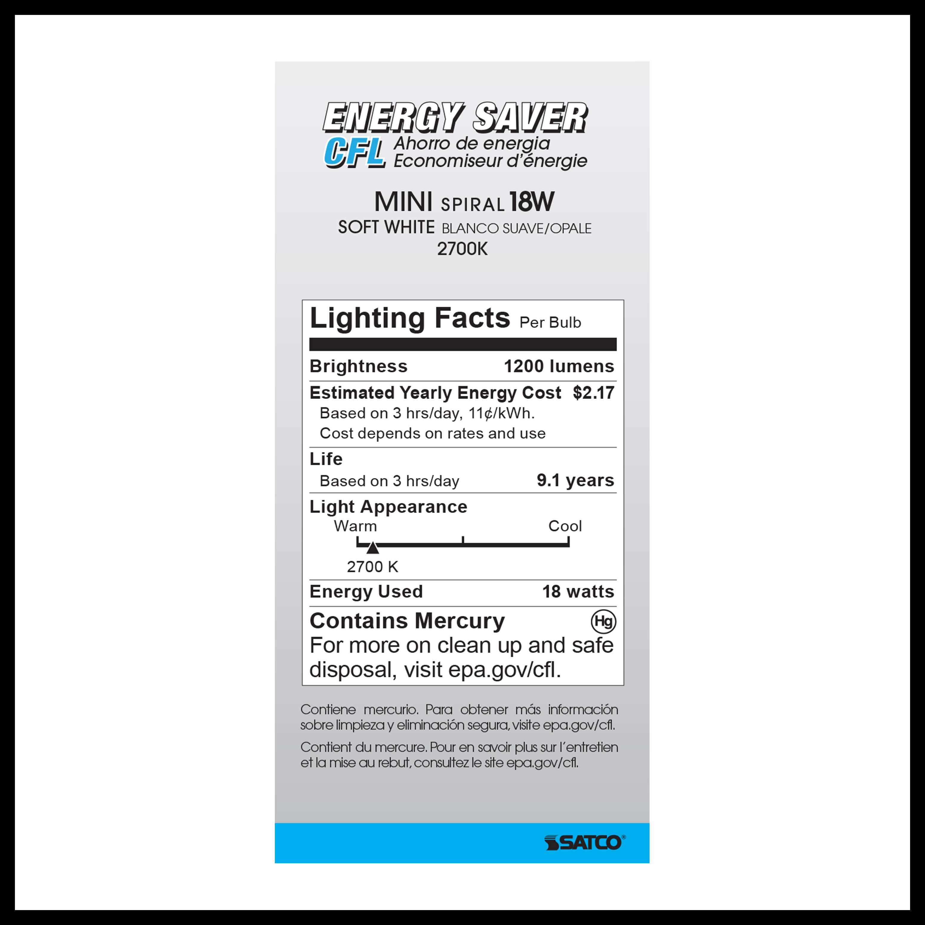 18T2/E26/2700K/120V/1PK - S7224