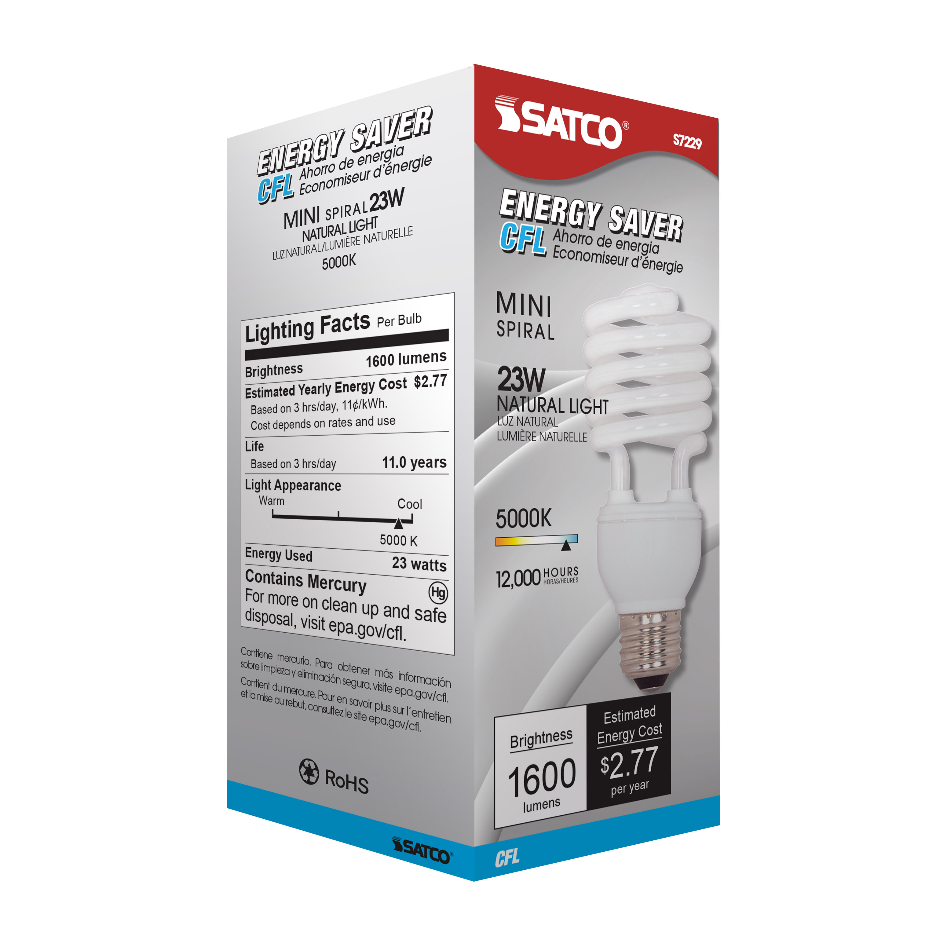 S7229 23T2/E26/5000K/120V/1PK
