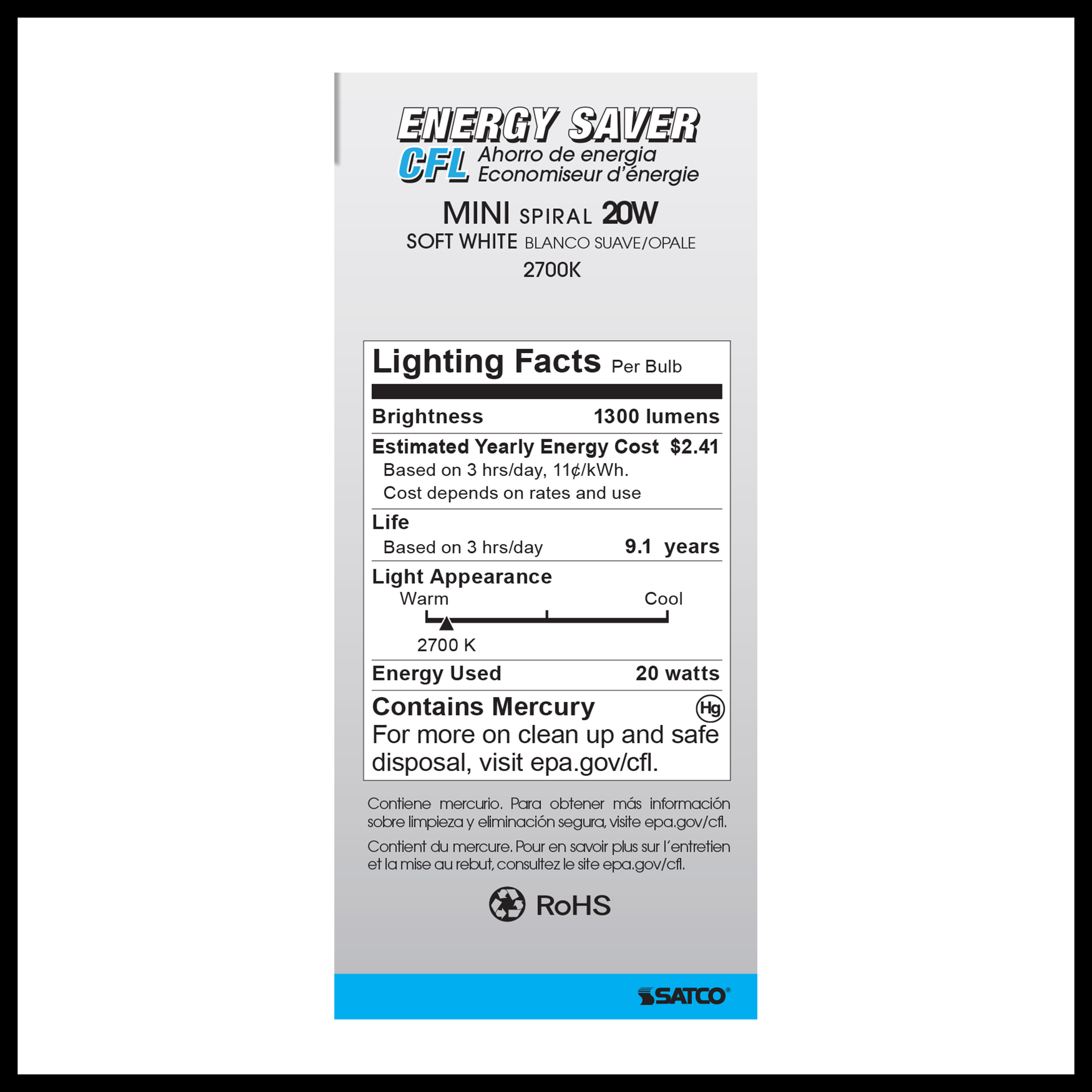 20T2/E26/2700K/120V/1PK - S7234