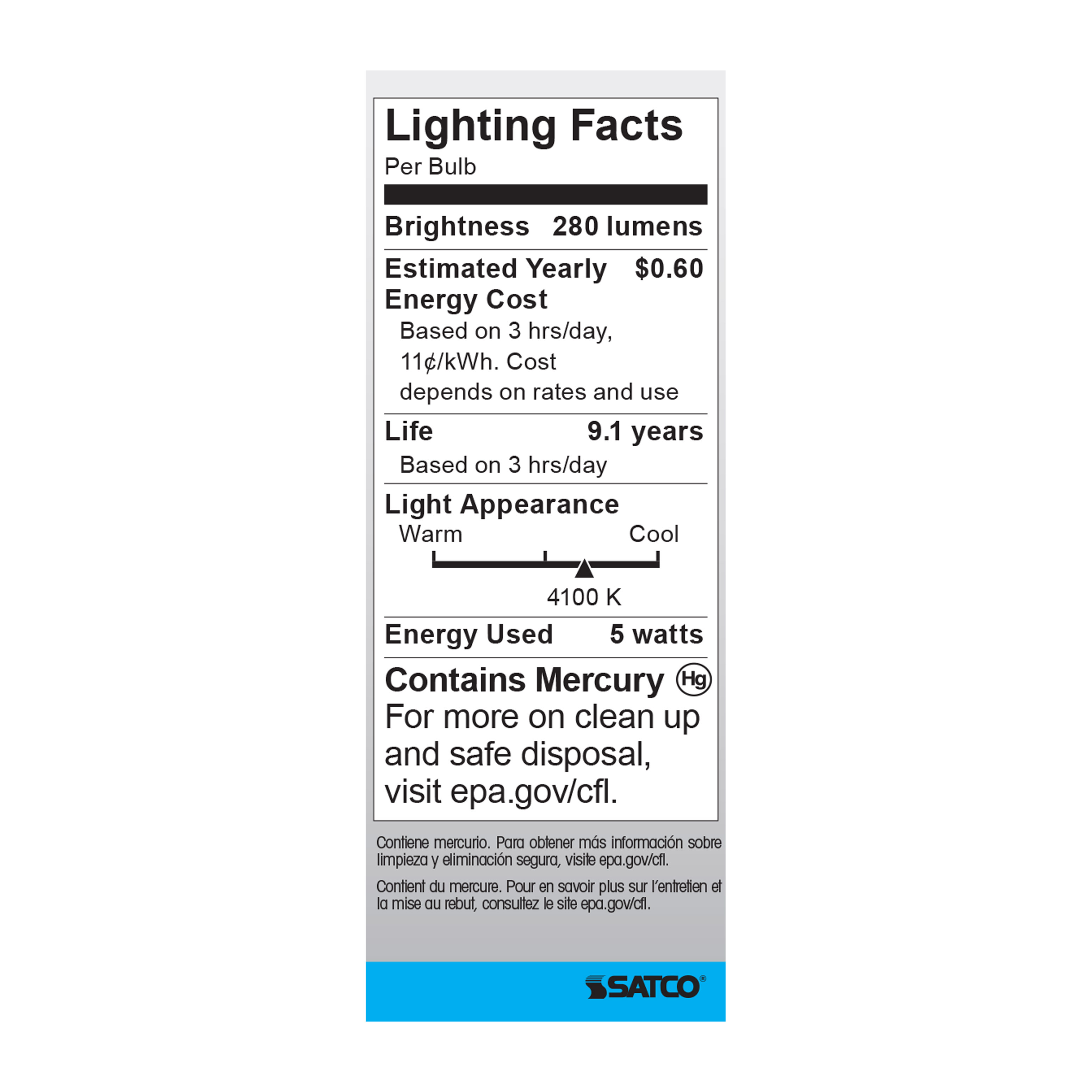 S7265 5T2/E12/4100K/120V/1PK