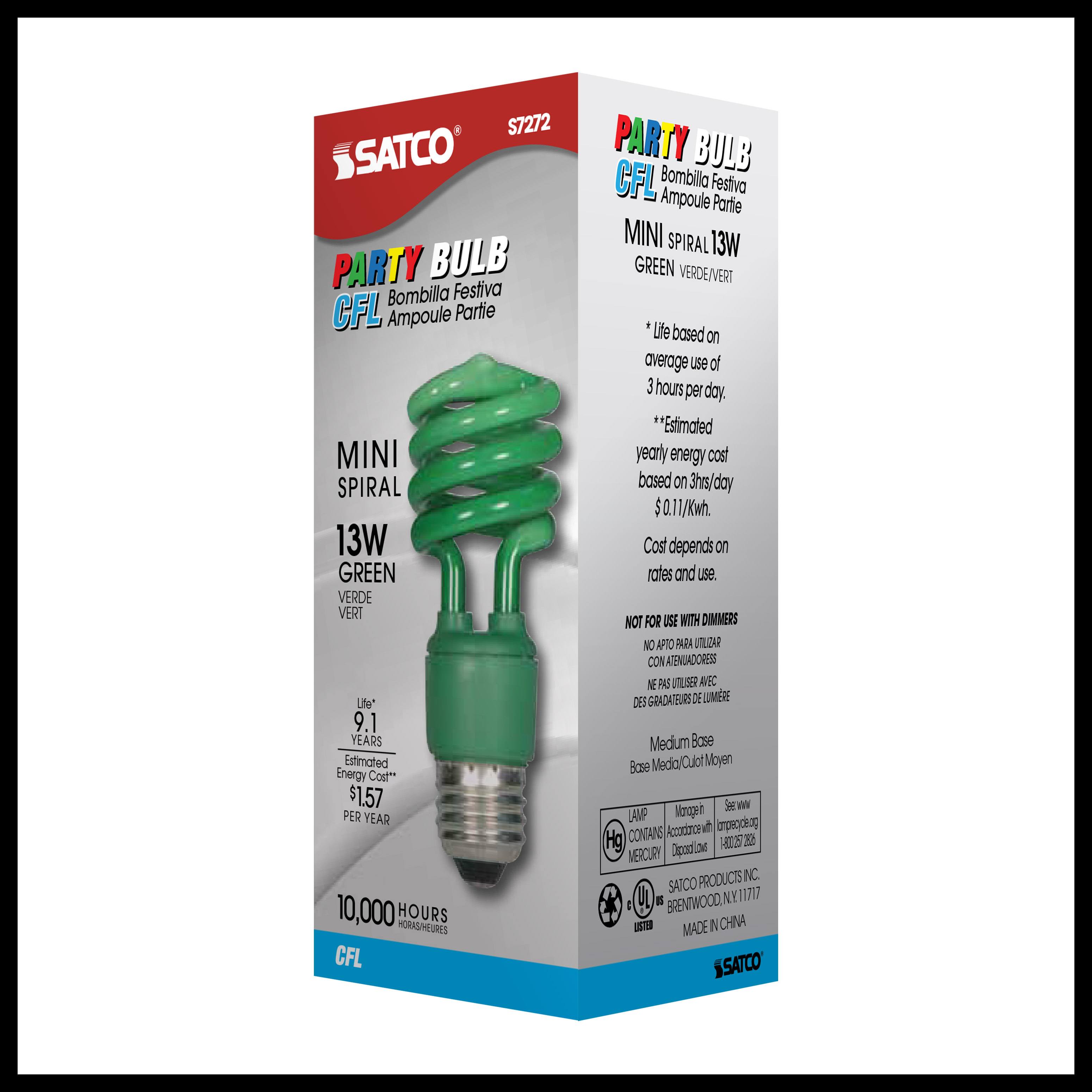 13T2/E26/GREEN/120V/1PK - S7272