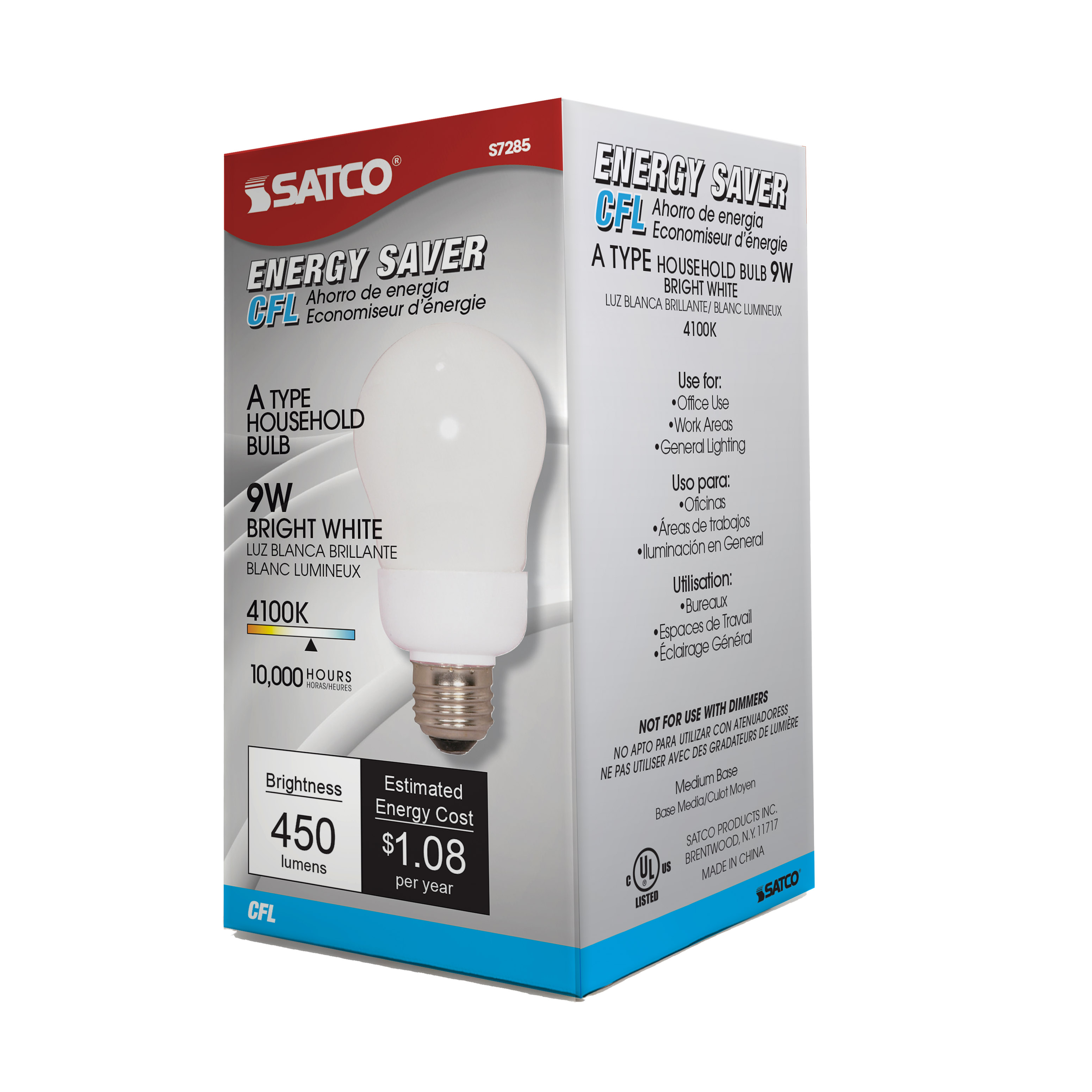 9A19/E26/4100K/120V/1PK - S7285