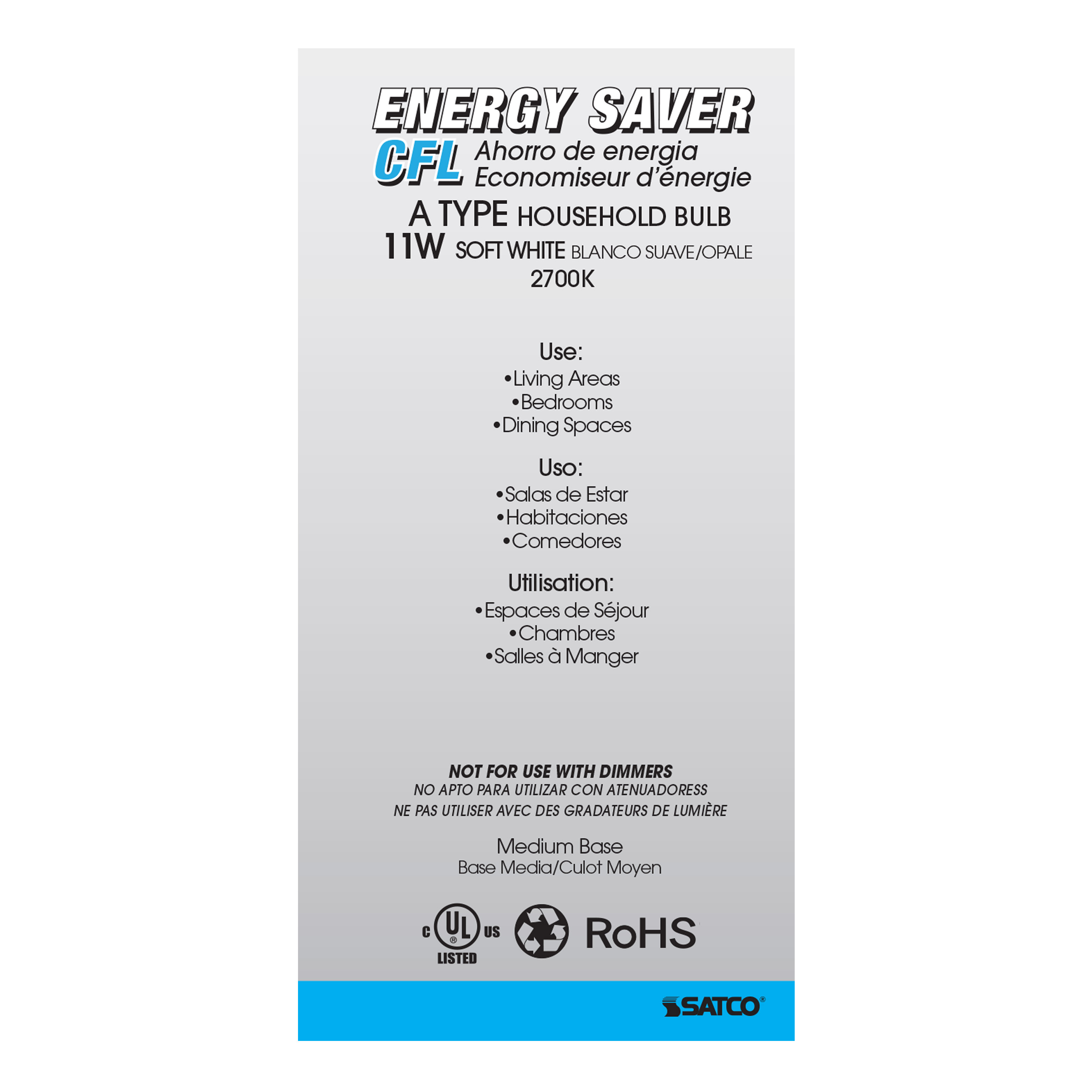 11A19/E26/2700K/120V/1PK - S7287