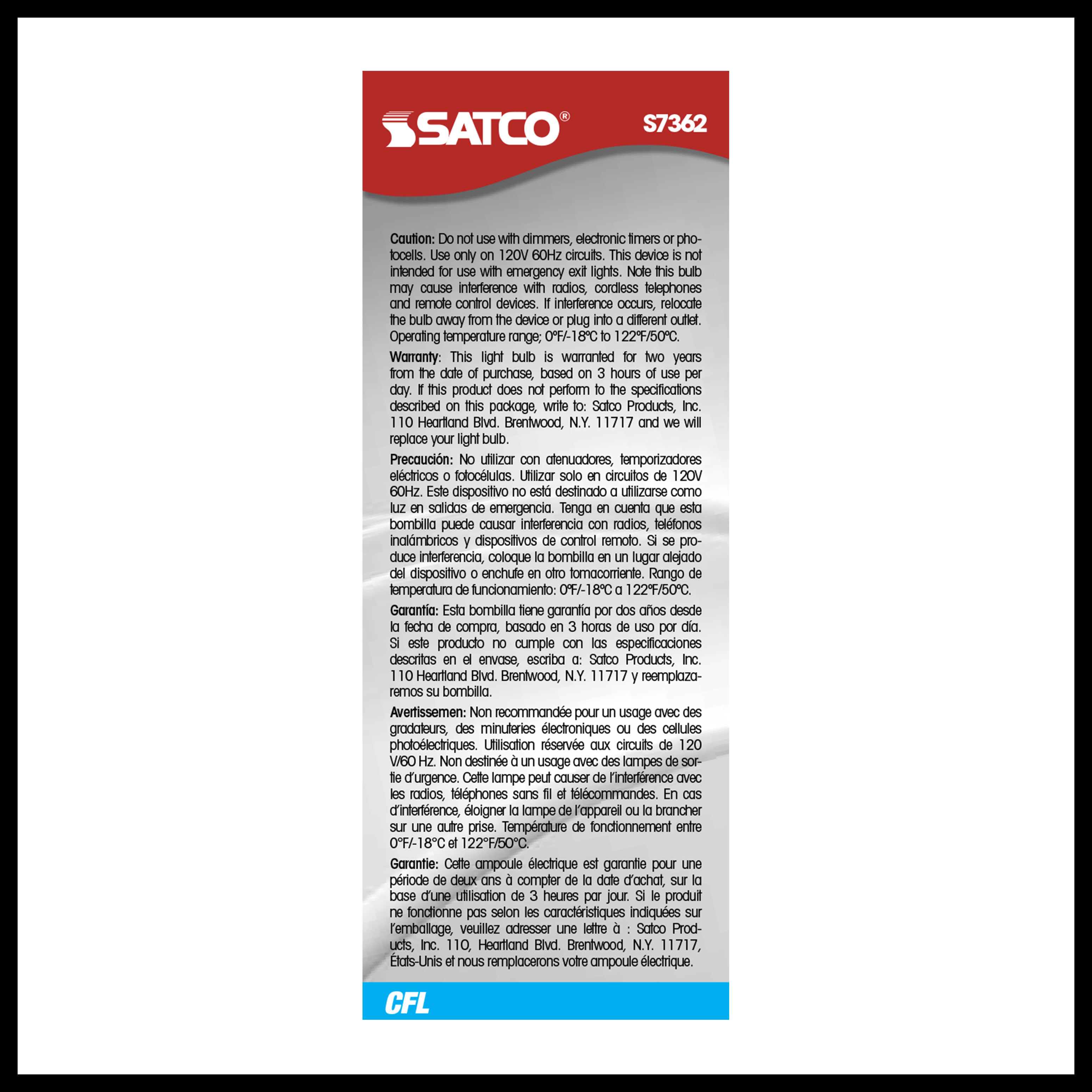 9T2/E12/4100K/120V/1PK - S7362