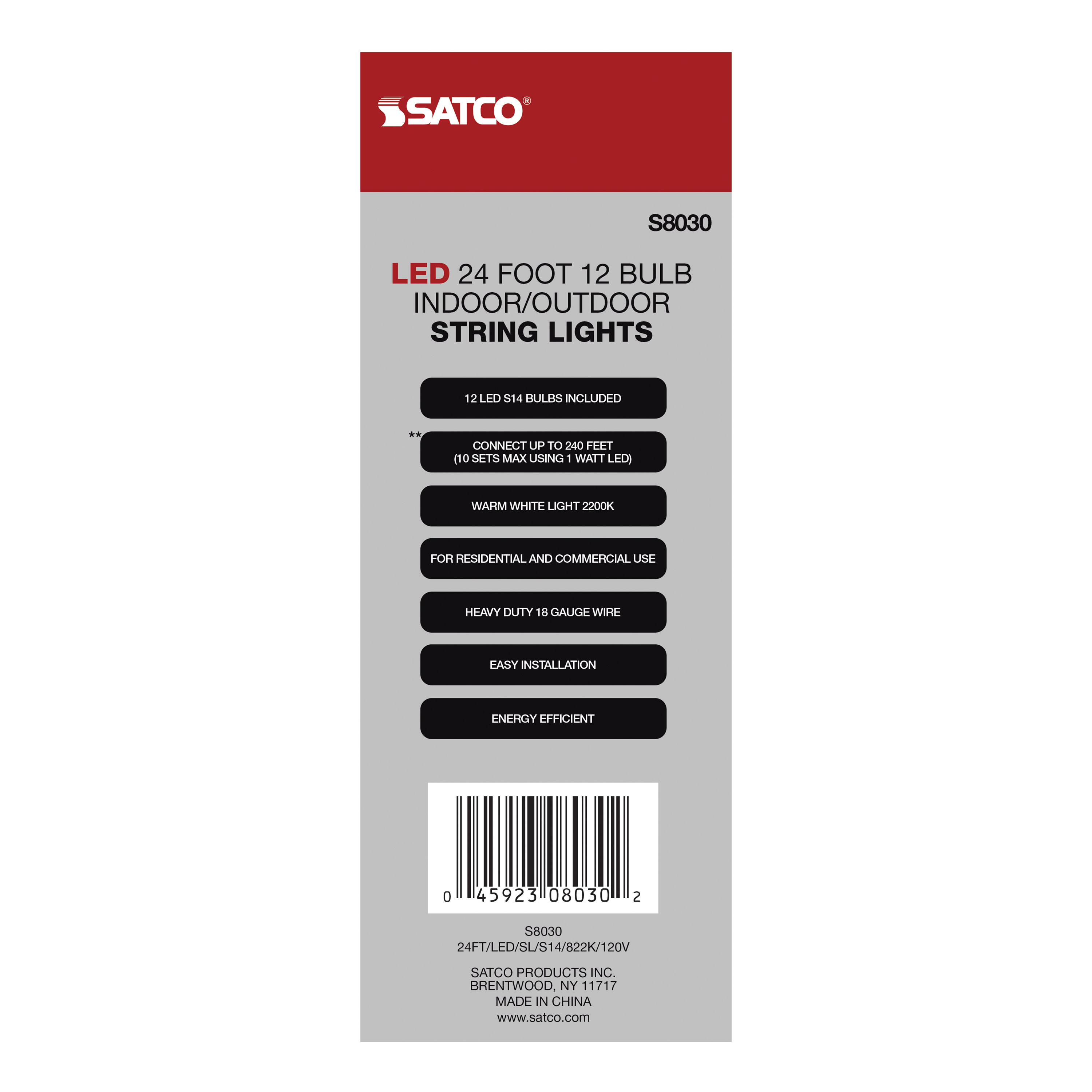 24FT/LED/SL/S14/822K/120V - S8030