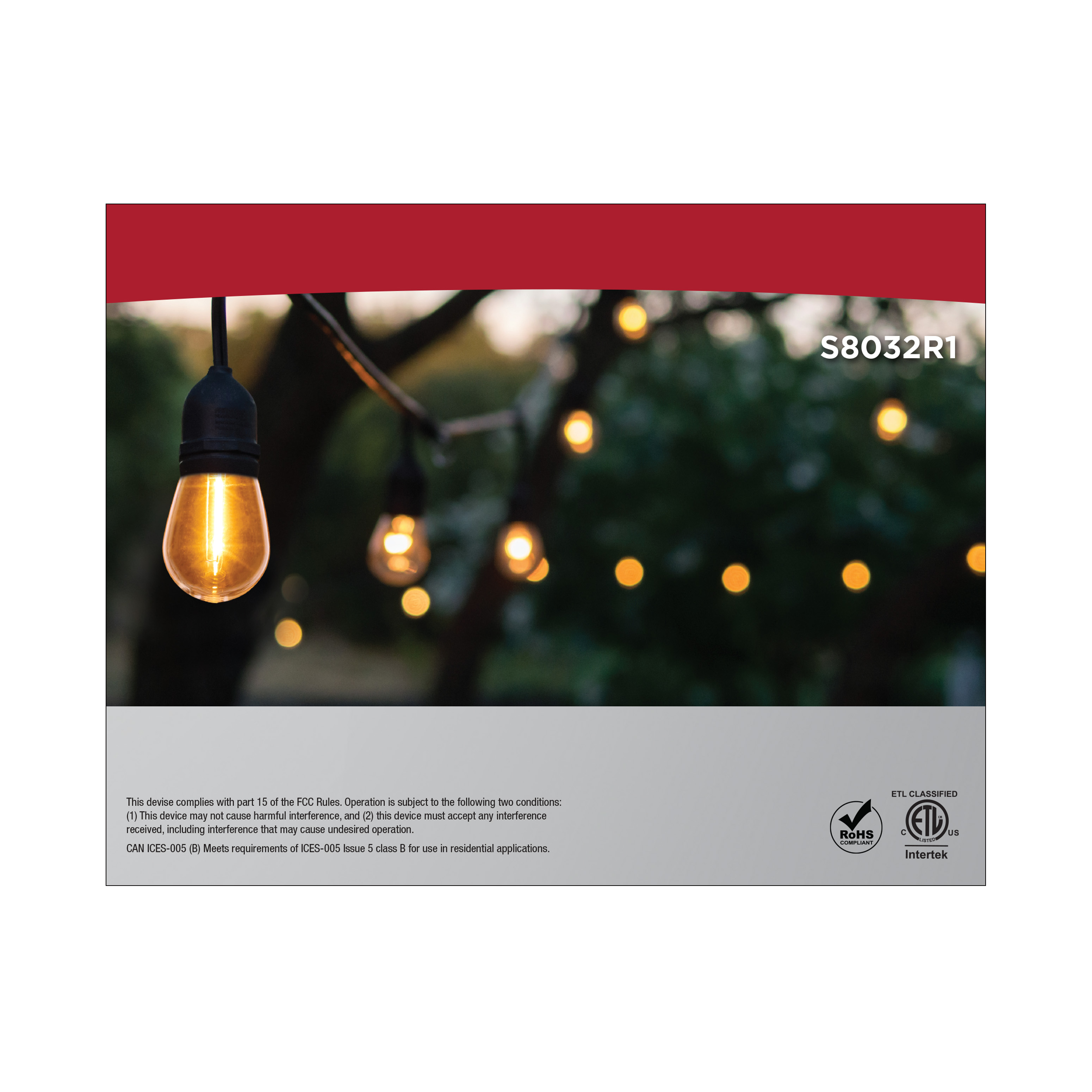 60FT/LED/SL/S14/22K/120V - S8032R1