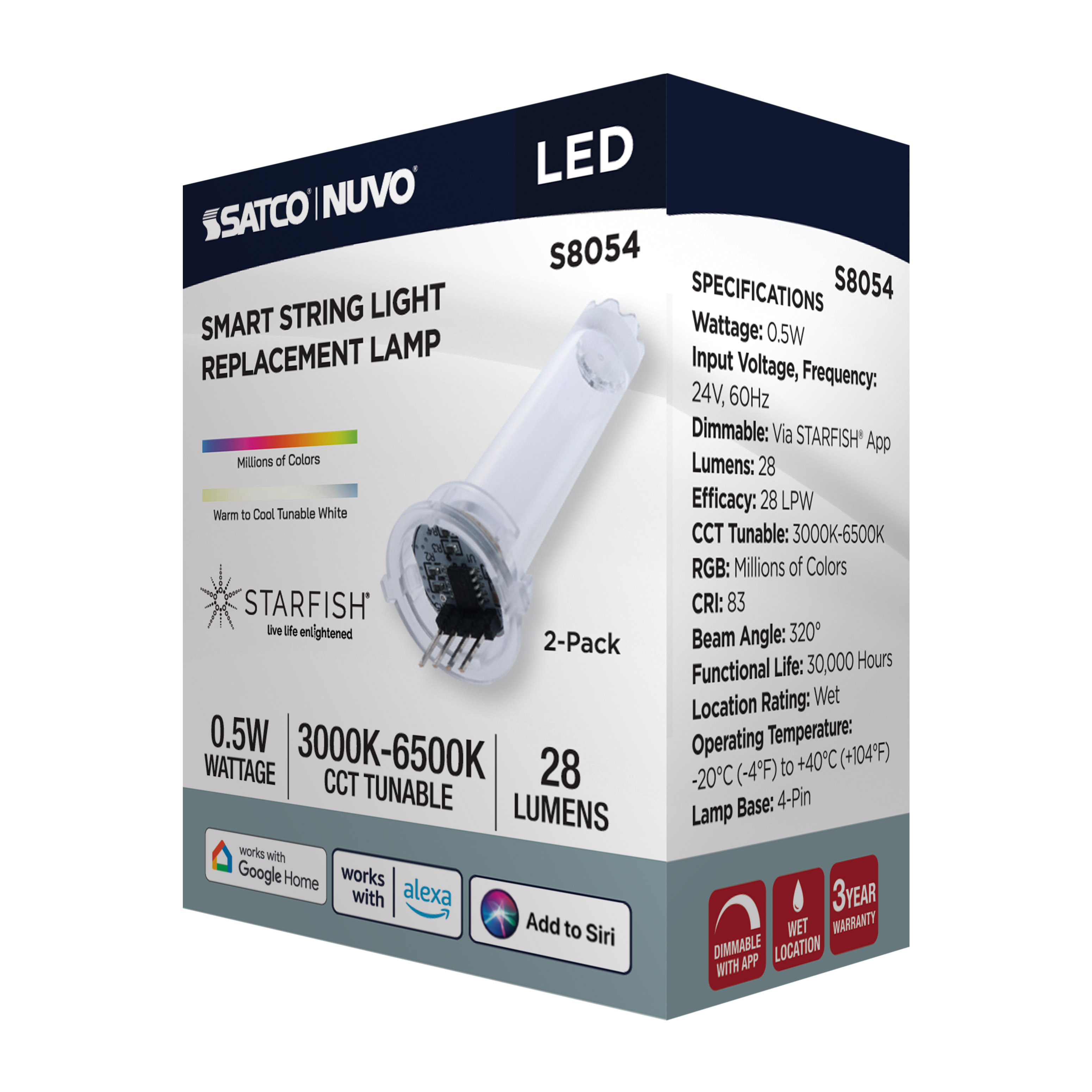 0.5W/LED/S14/RGBTW/CL/SF/24V - S8054