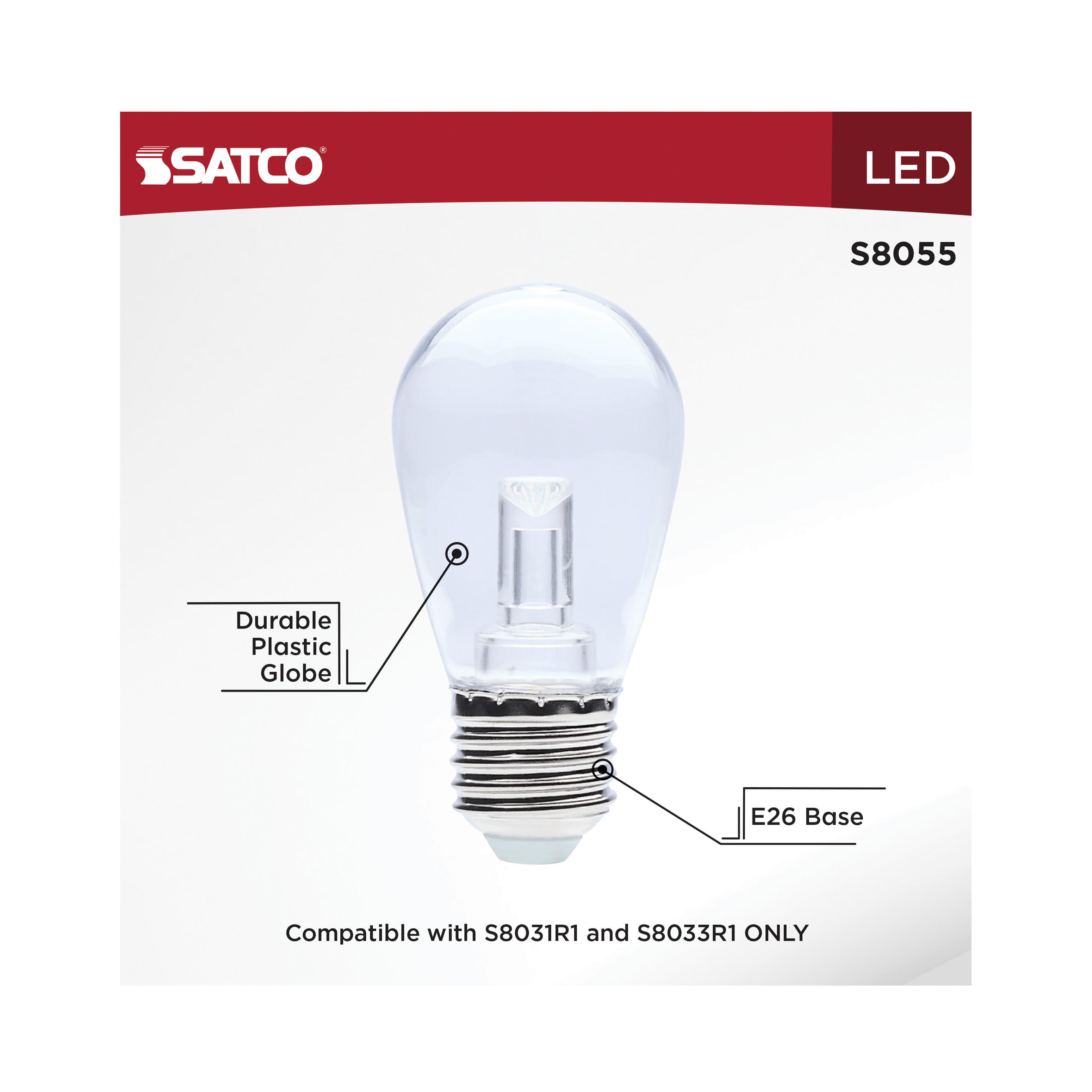 0.5W/LED/S14/RGBTW/CL/RC/12V - S8055