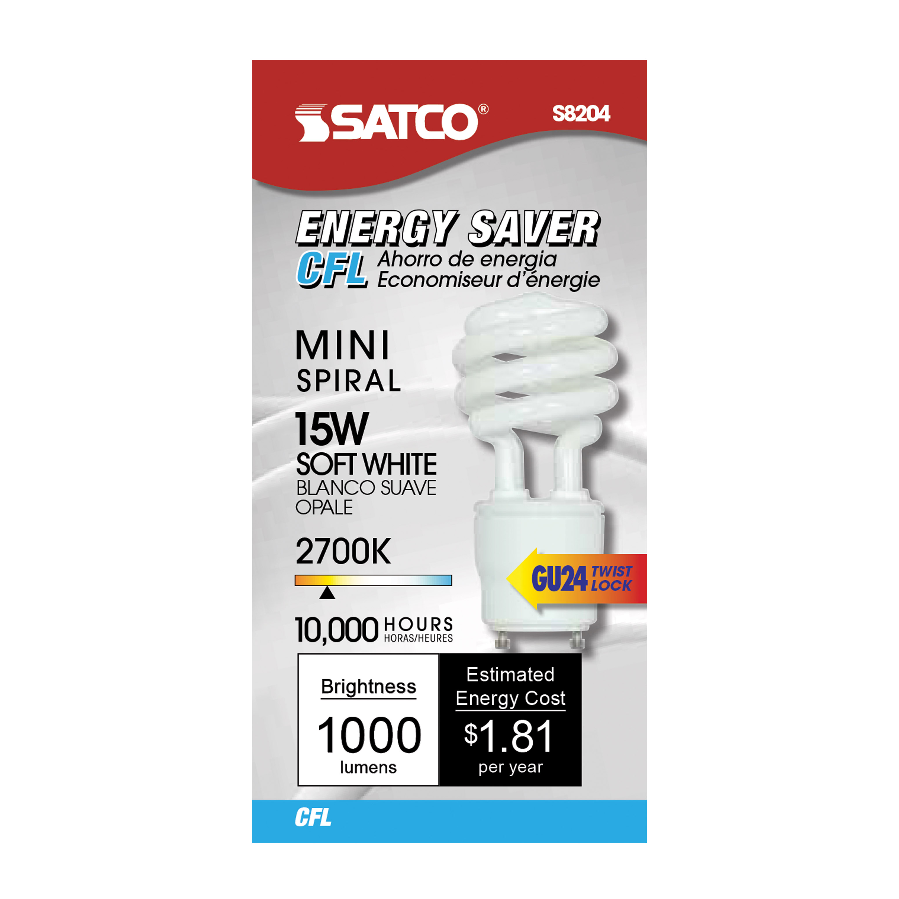 15T2/GU24/2700K/120V/1PK - S8204