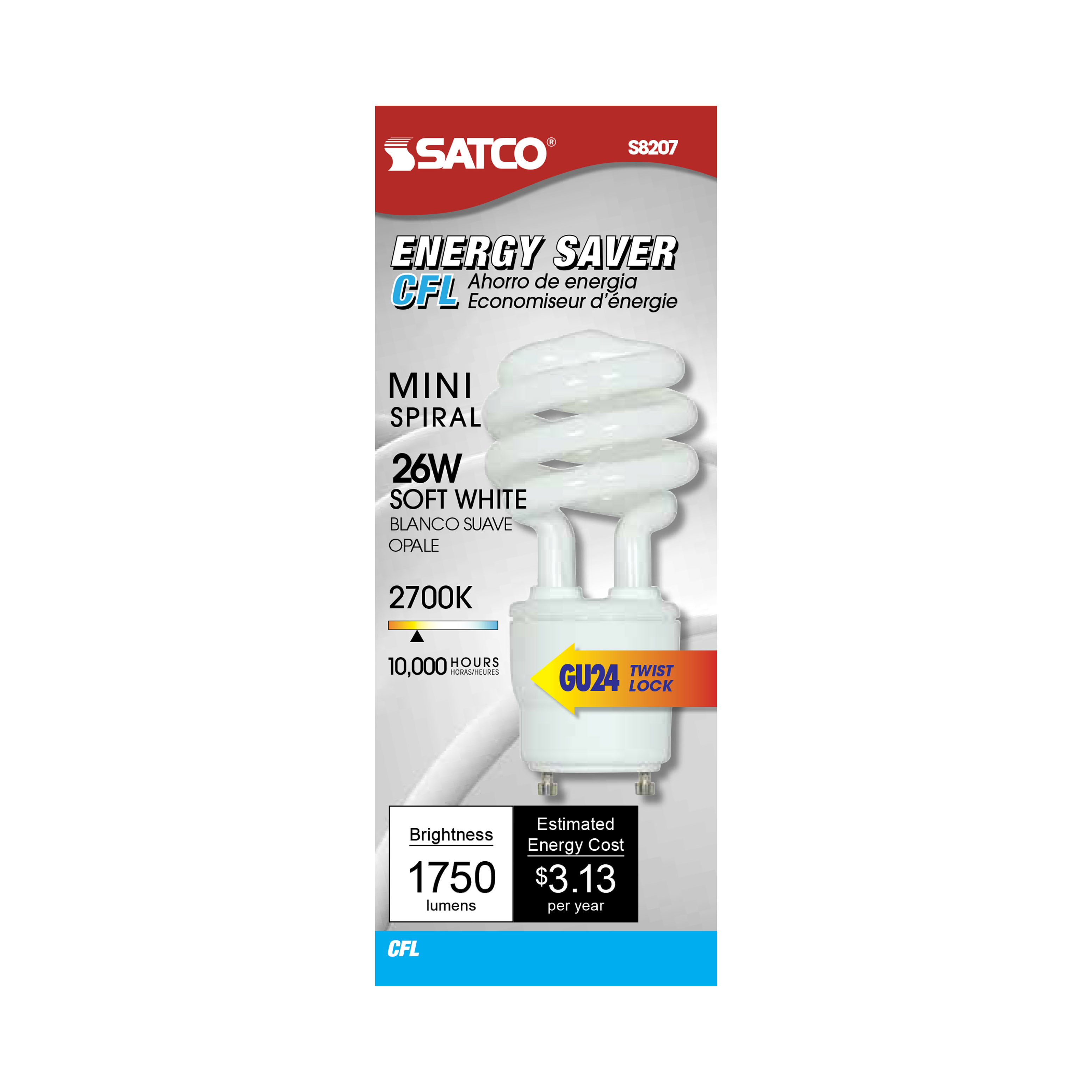 26T3/GU24/2700K/120V/1PK - S8207