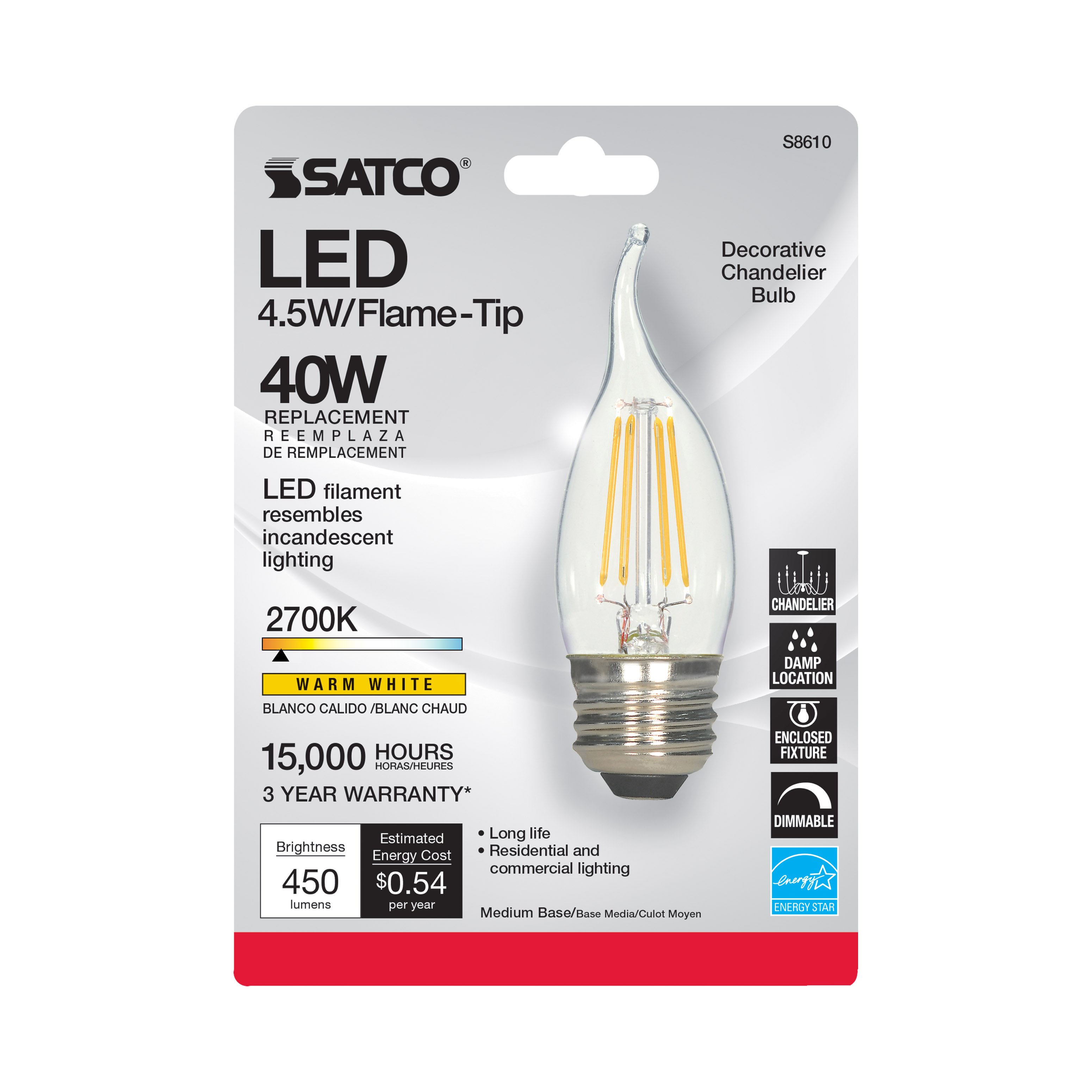 4.5W EFC/LED/27K/120V - S8610