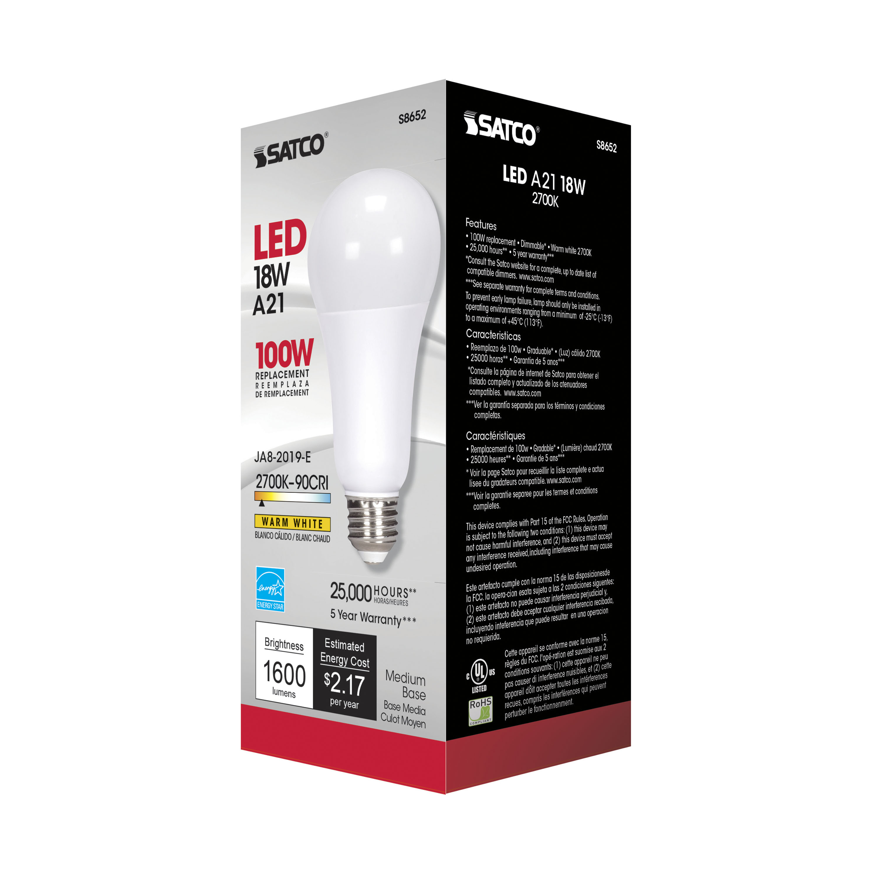 18A21/LED/27K/90CRI - S8652