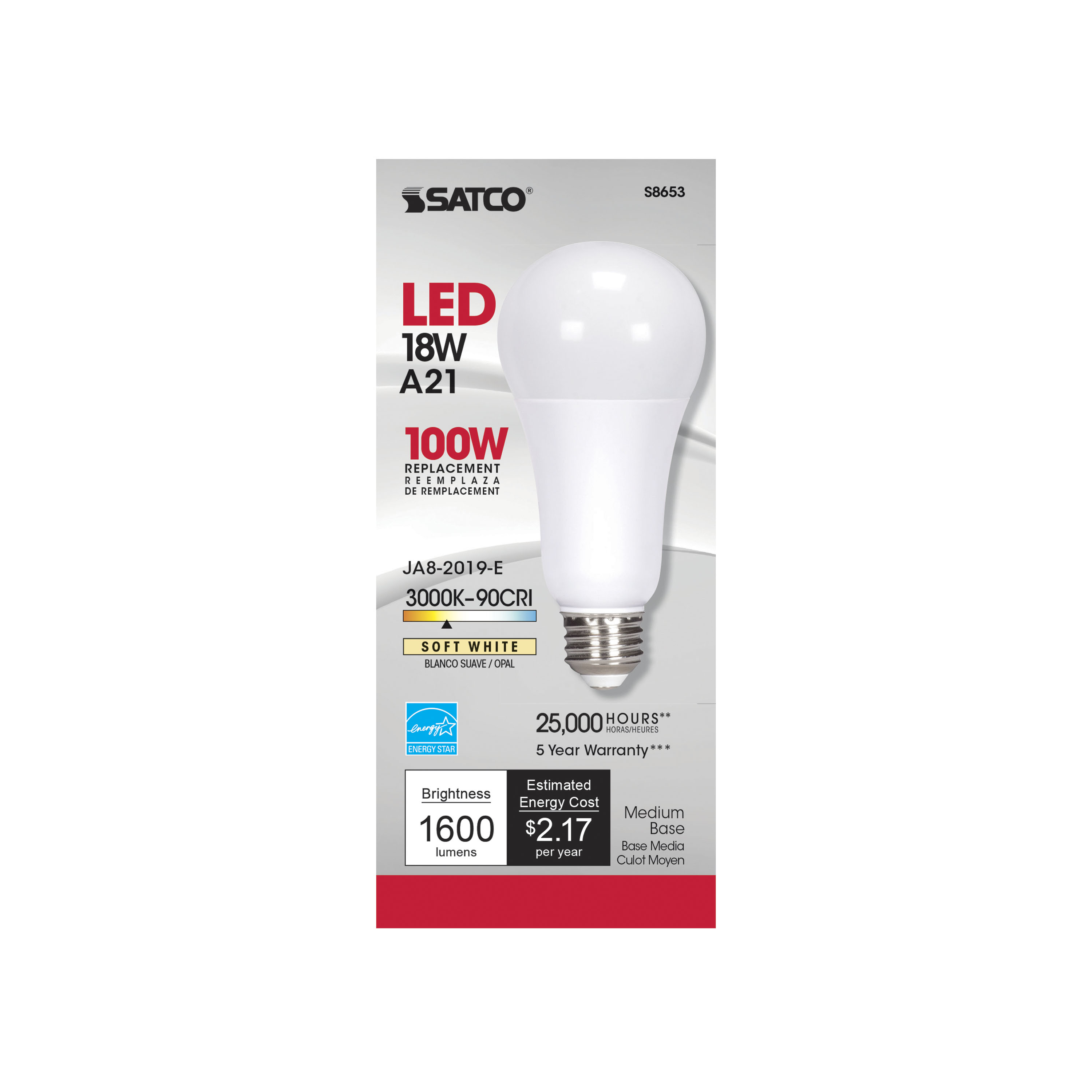 18A21/LED/3K/90CRI - S8653