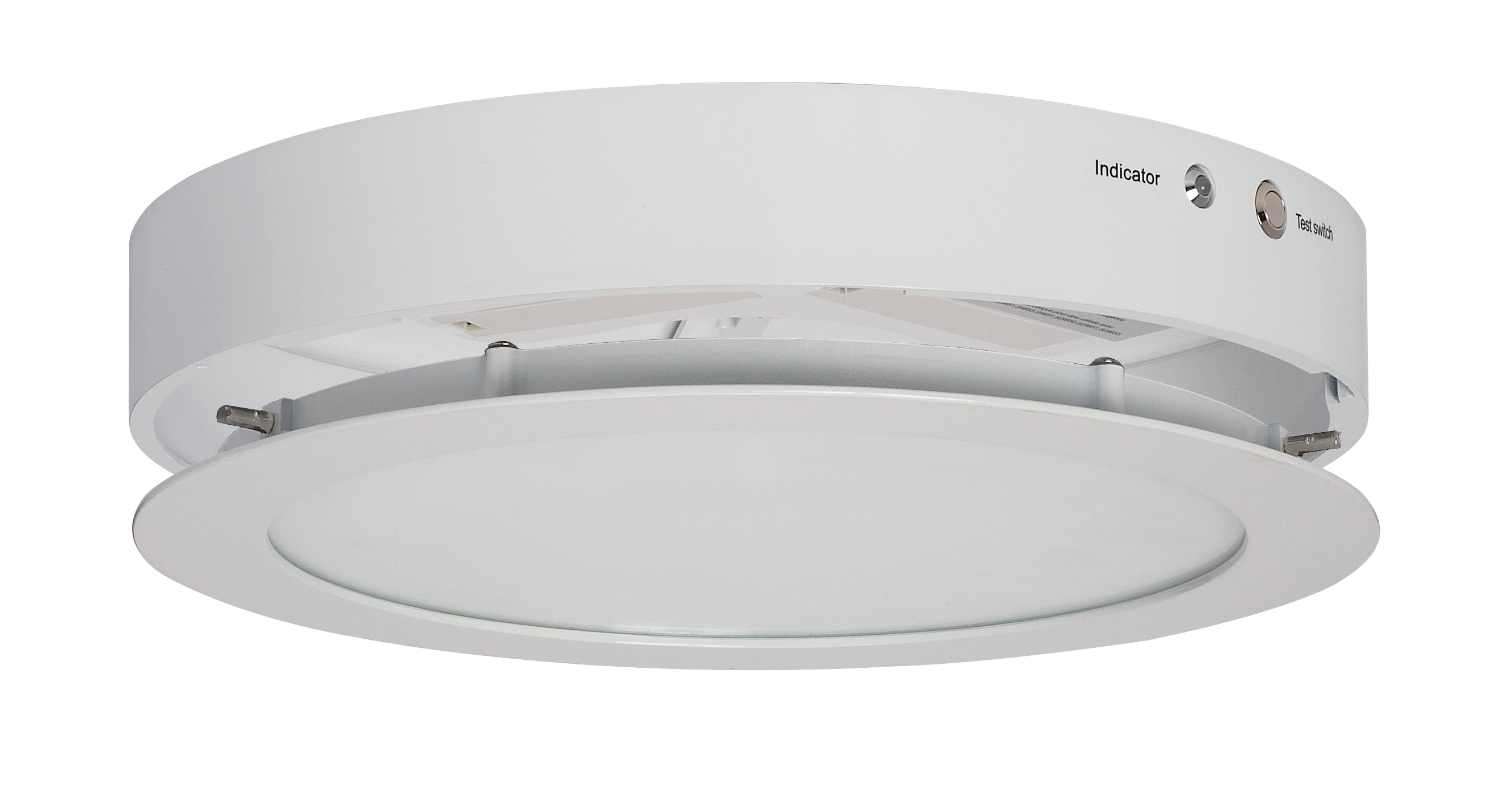 BATTERY BACK UP 13" ROUND WH - S8672