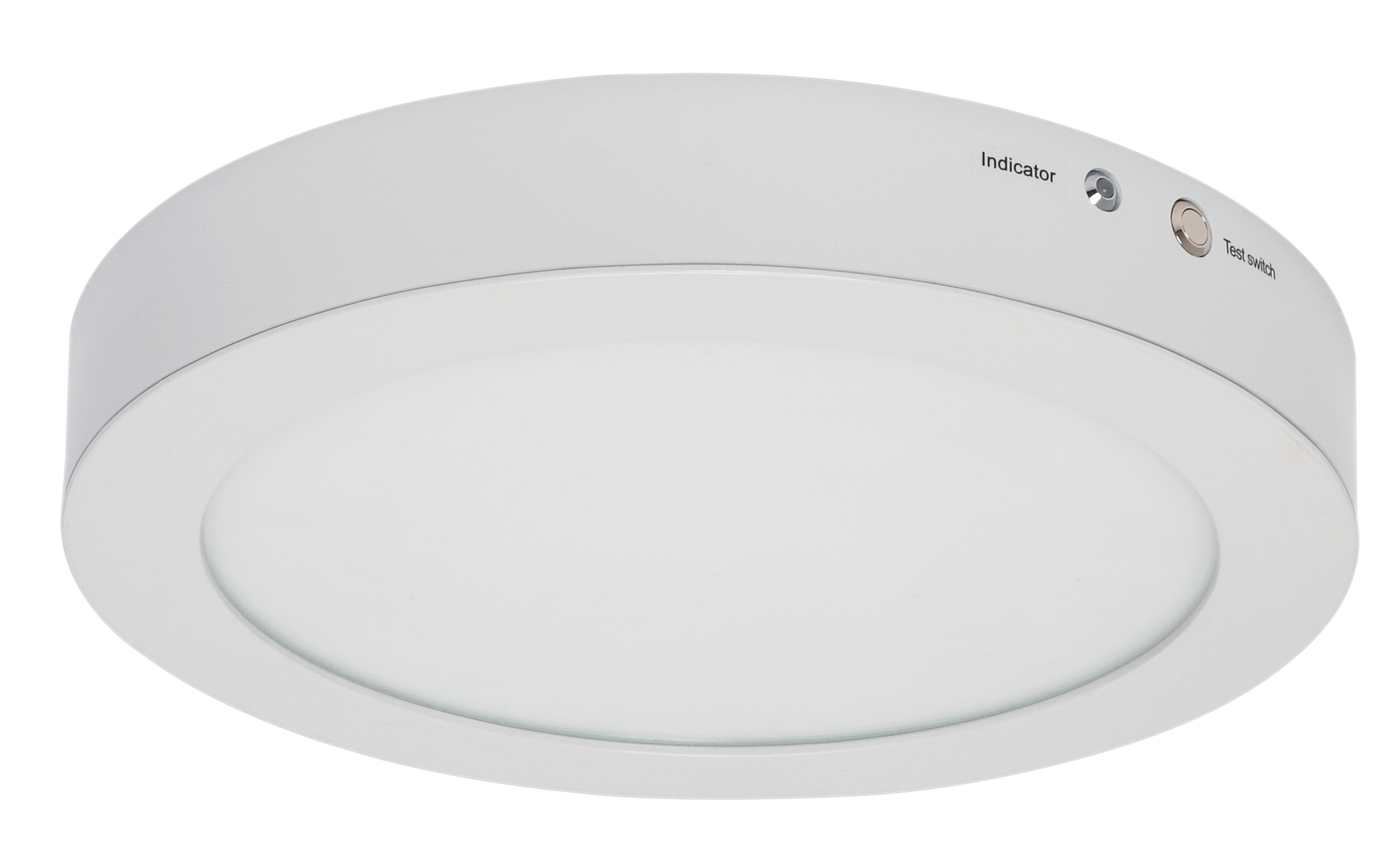 BATTERY BACK UP 13" ROUND WH - S8672