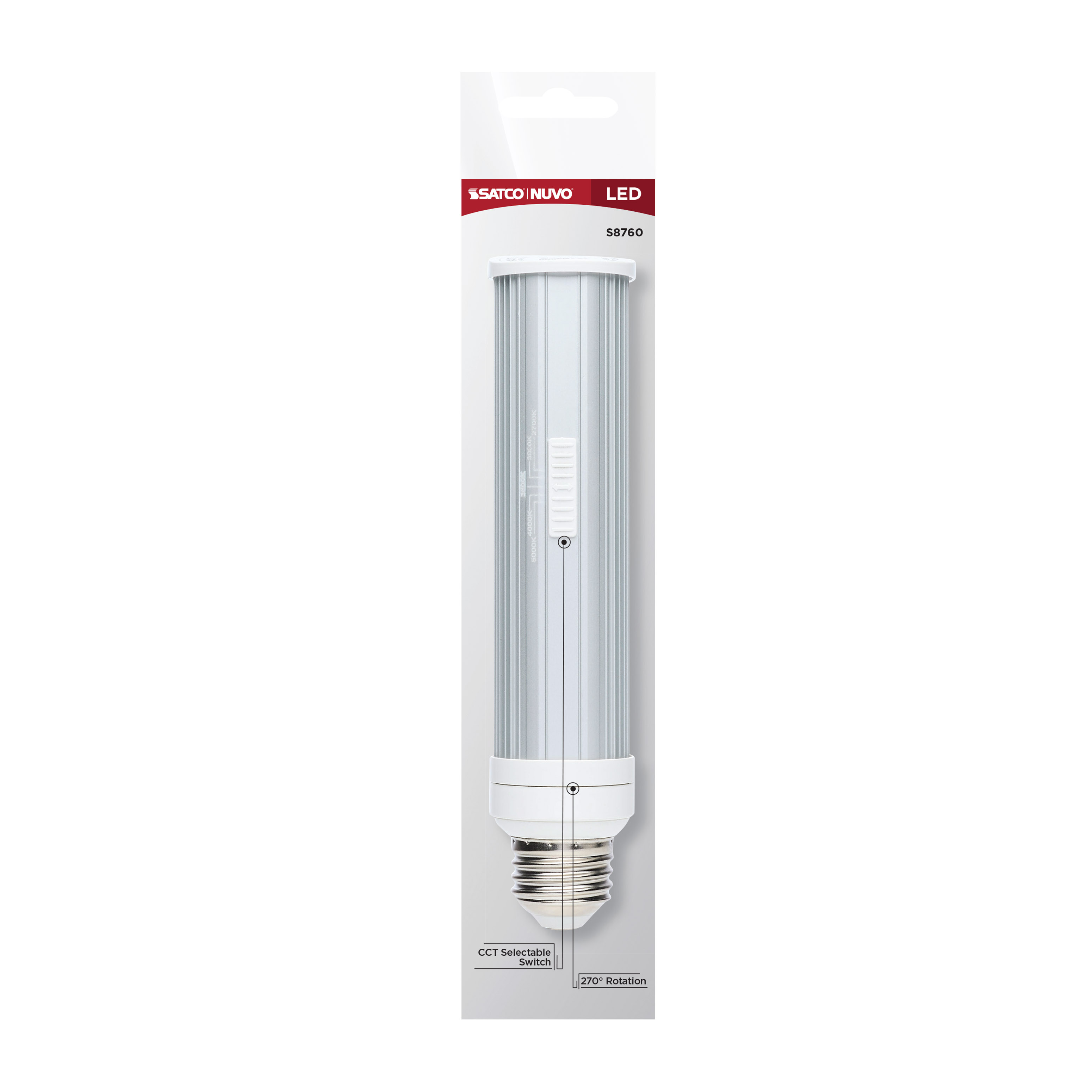 8W/LED/CFL/5CCT/E26 - S8760