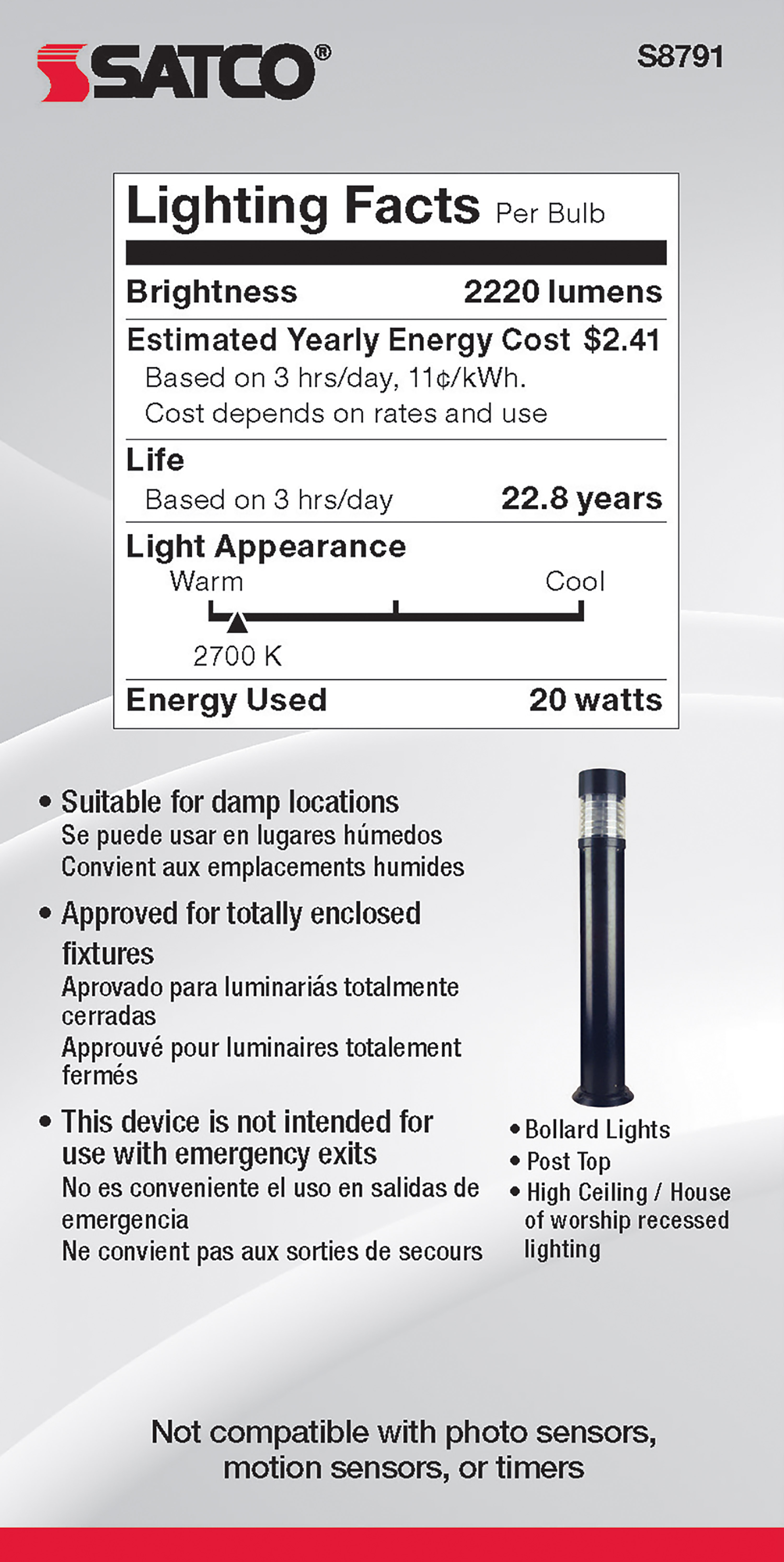 20WA21/LED/927/120V/DIM - S8791