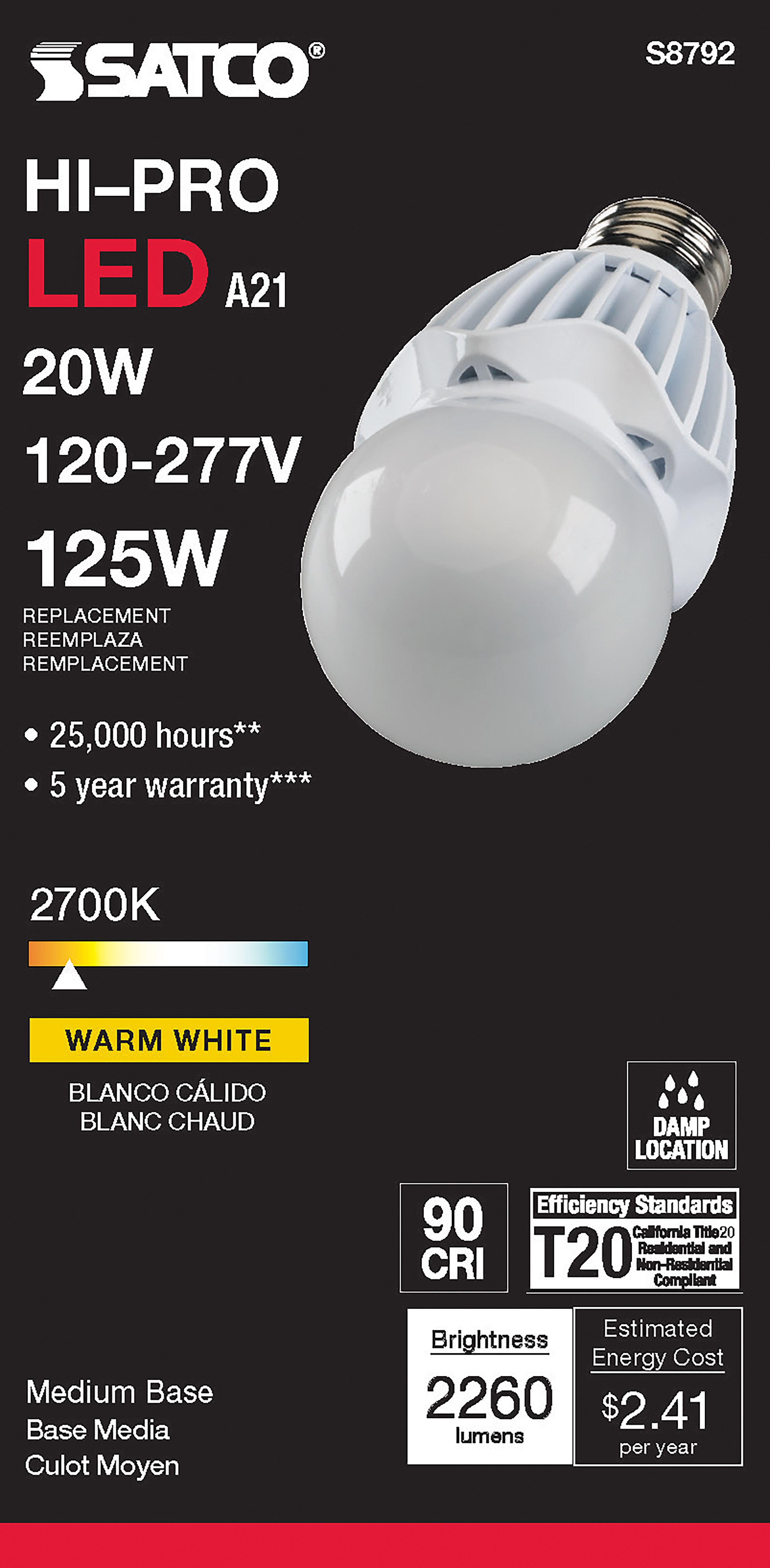 20WA21/LED/927/120-277V - S8792