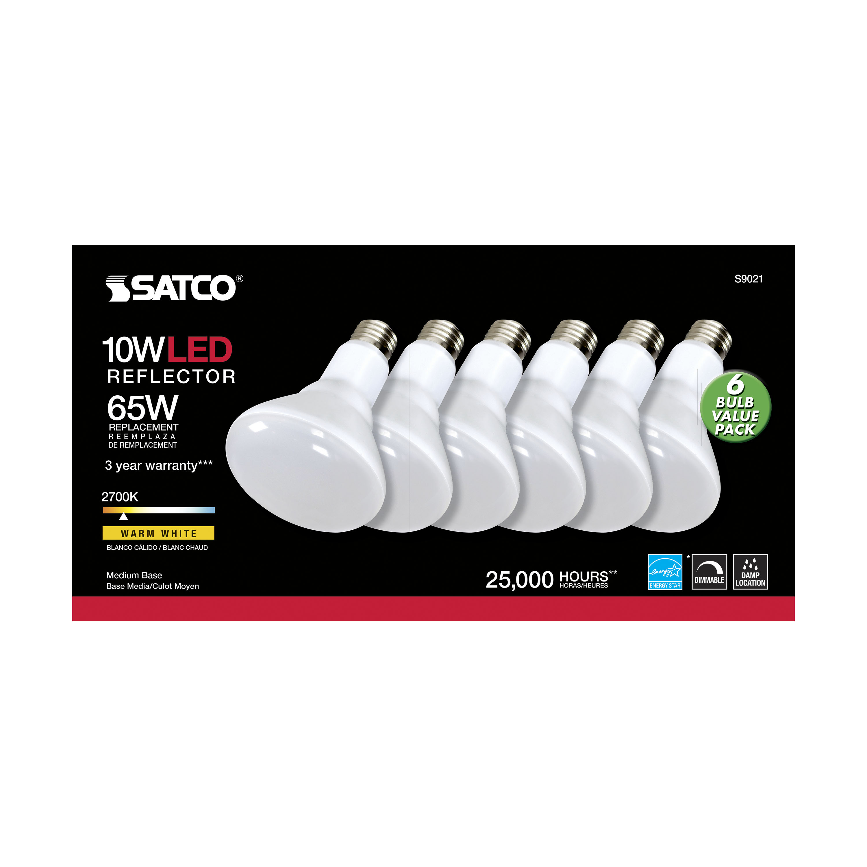 10BR30/LED/827/120V/6PK - S9021