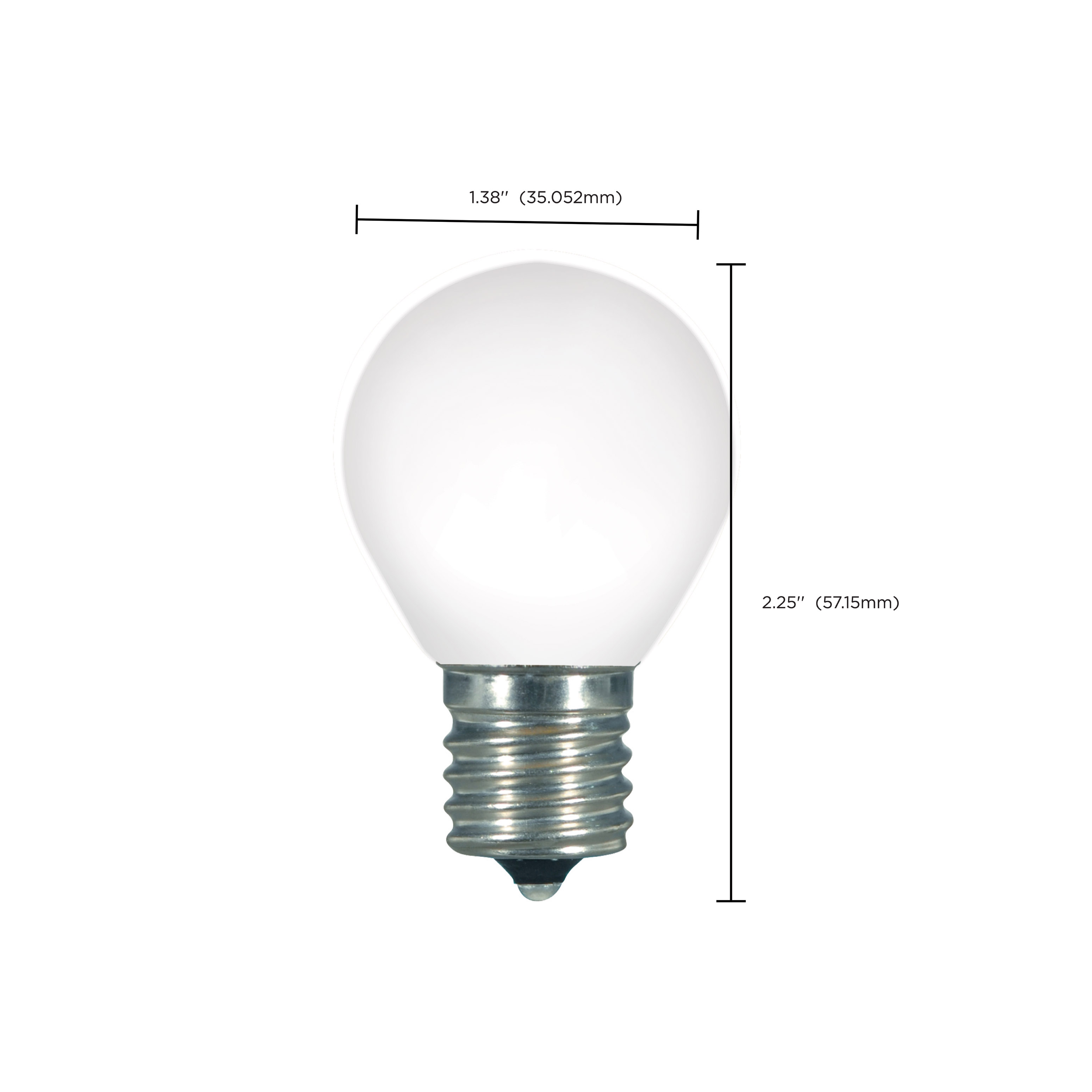 1.0W S11/WH/LED/E17/120V/CD - S9168