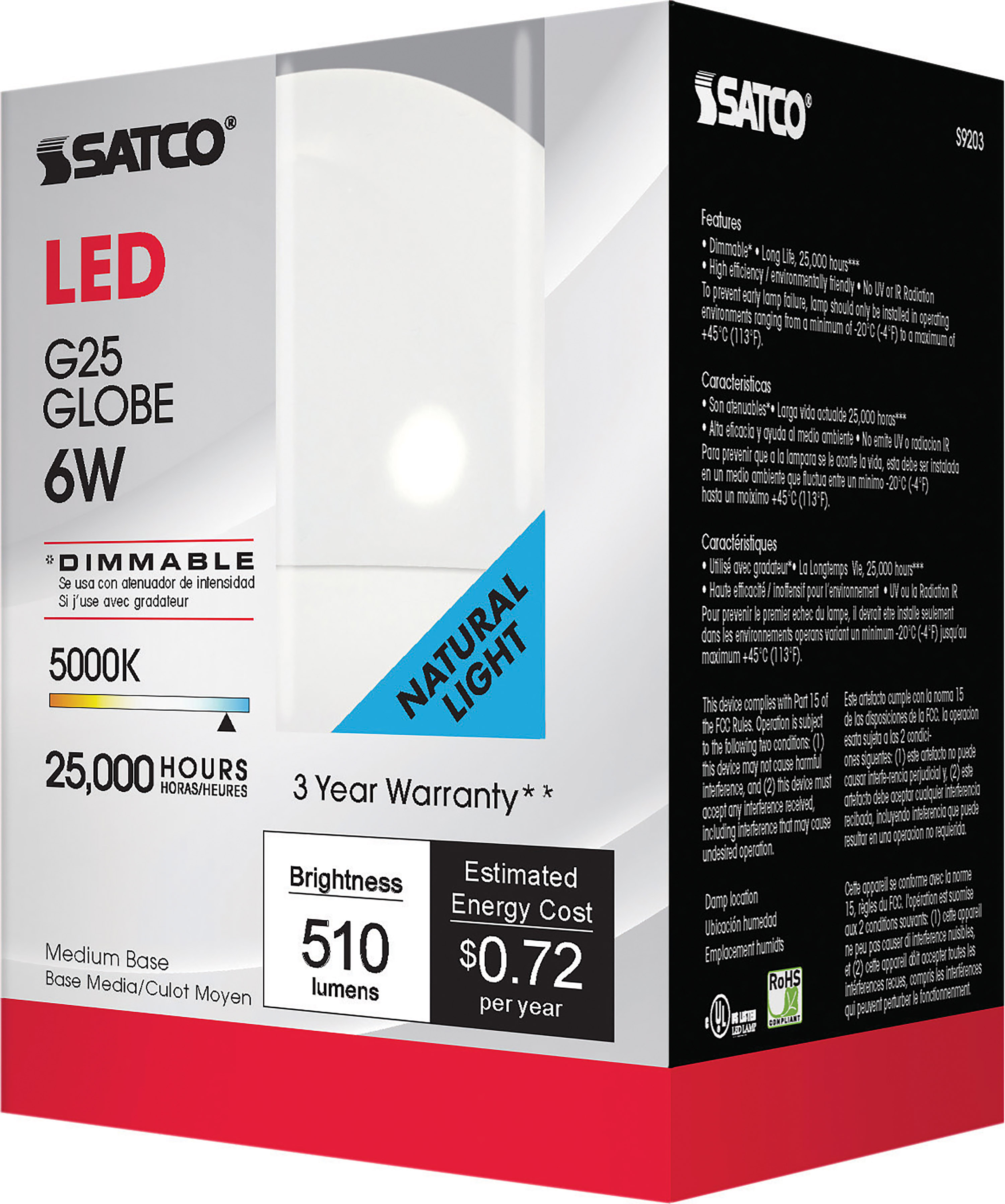 6G25LED/5000K/450L/120/D - S9203