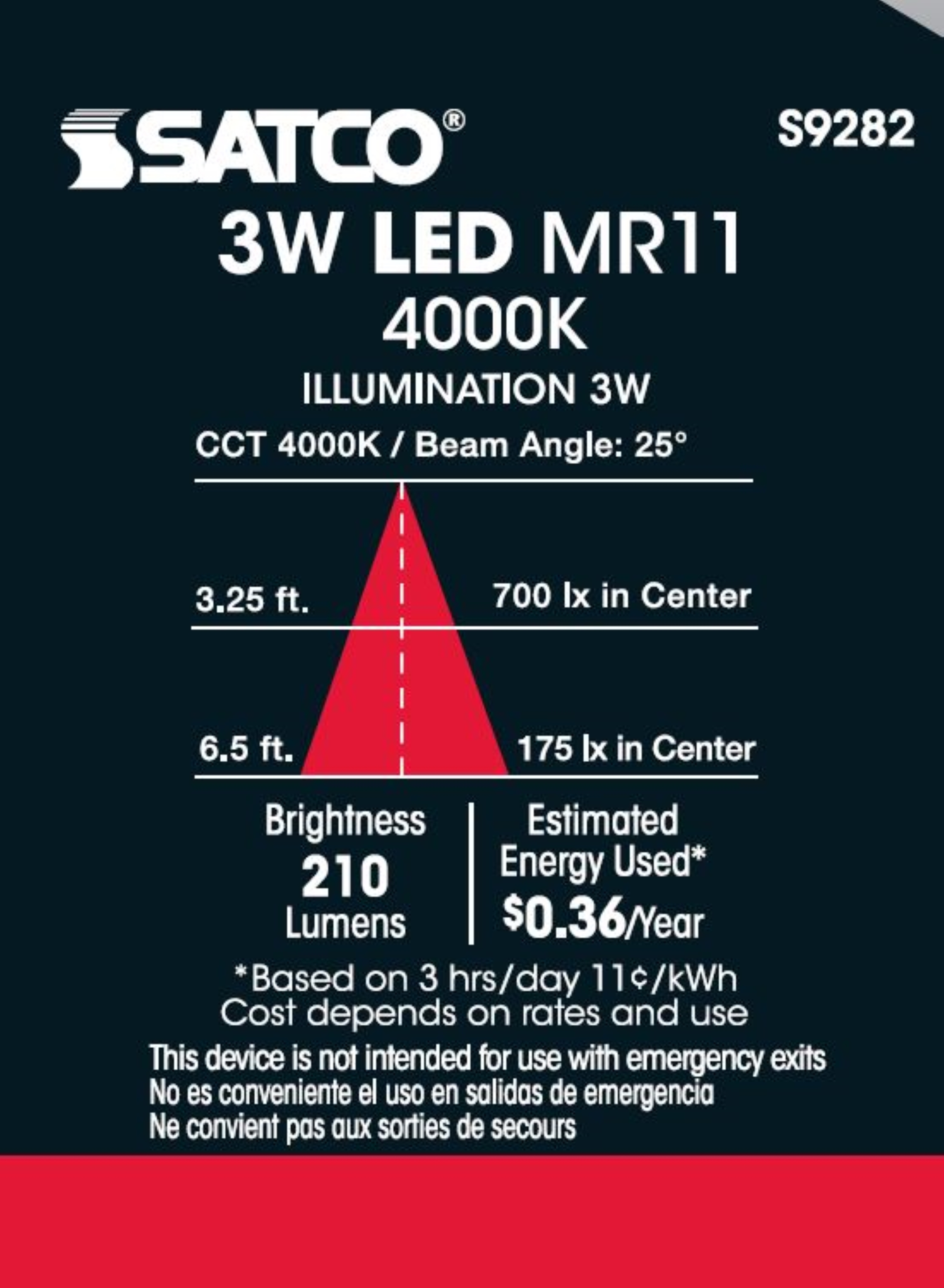 3MR11/LED/25'/4000K/12V - S9282