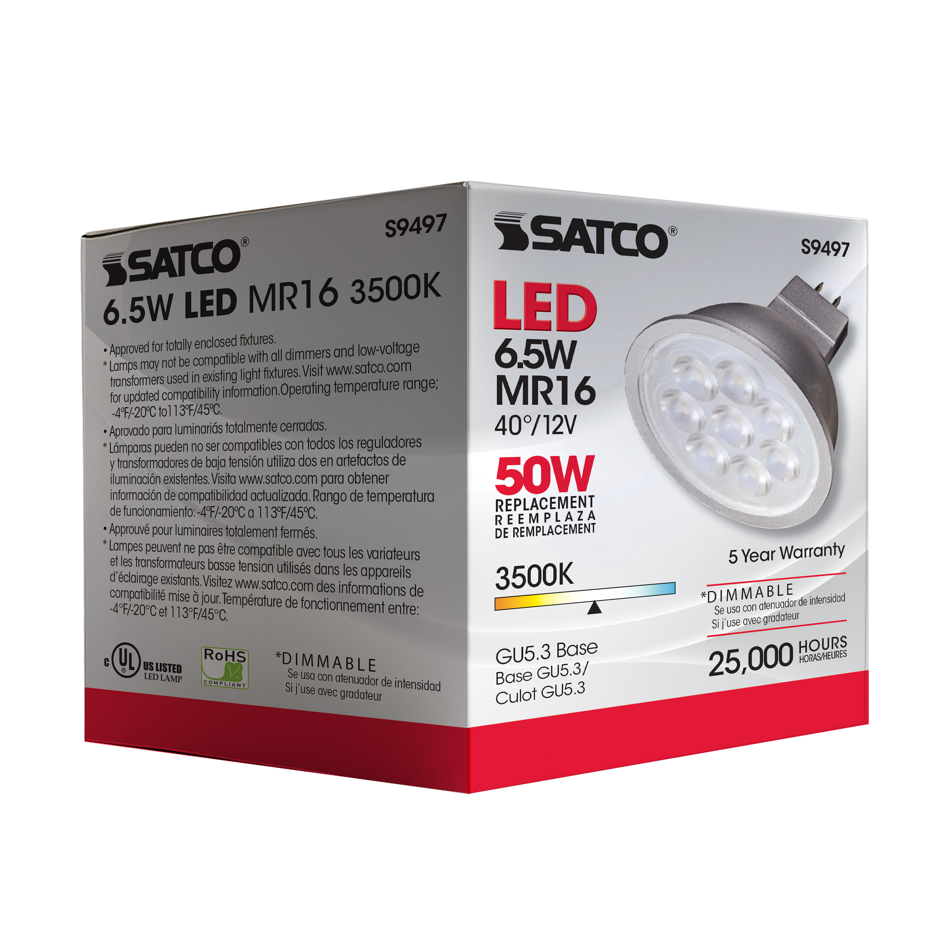 7PAR20/LED/40'/3500K/120V/D - S9407