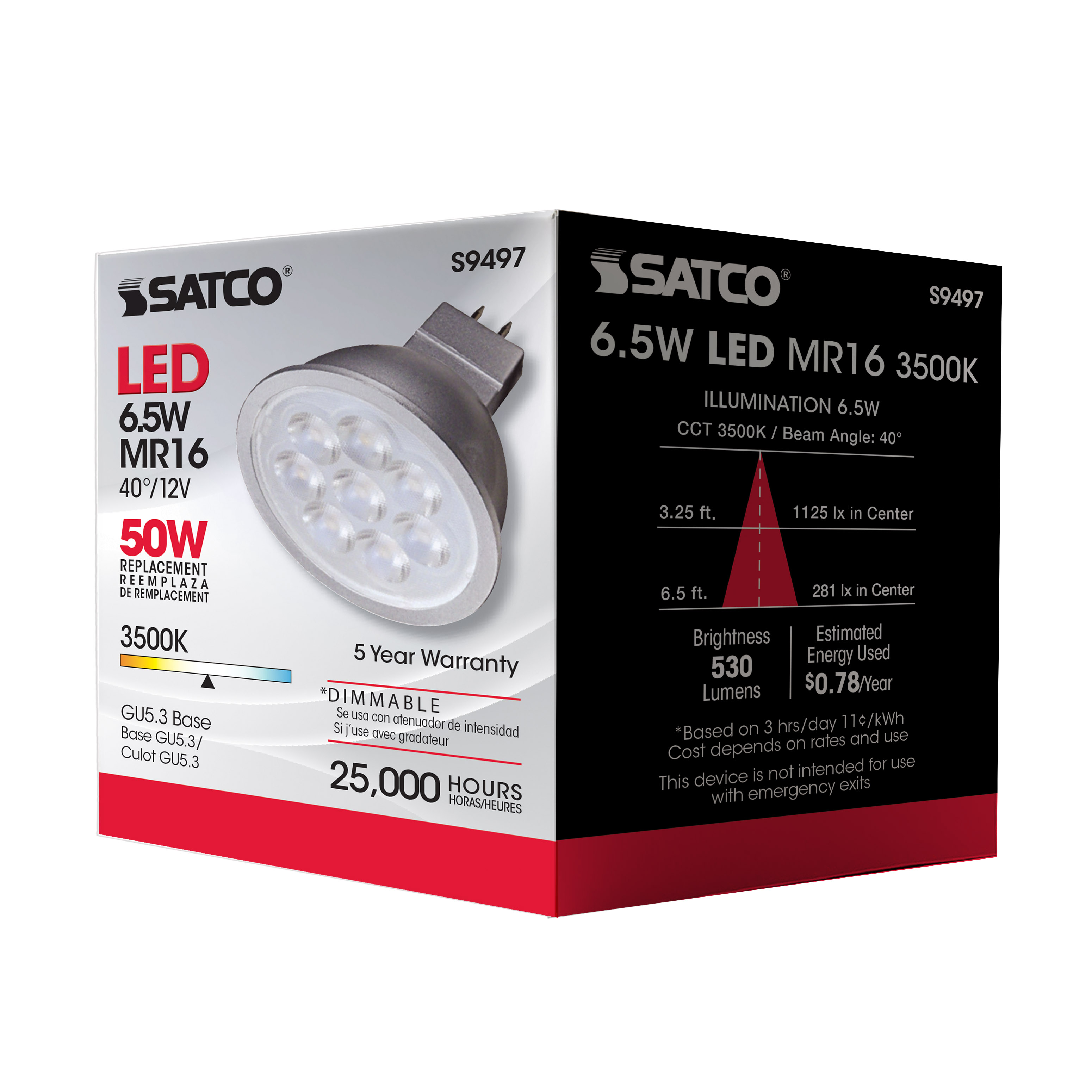 S9497 6.5MR16/LED/40'/35K/12V