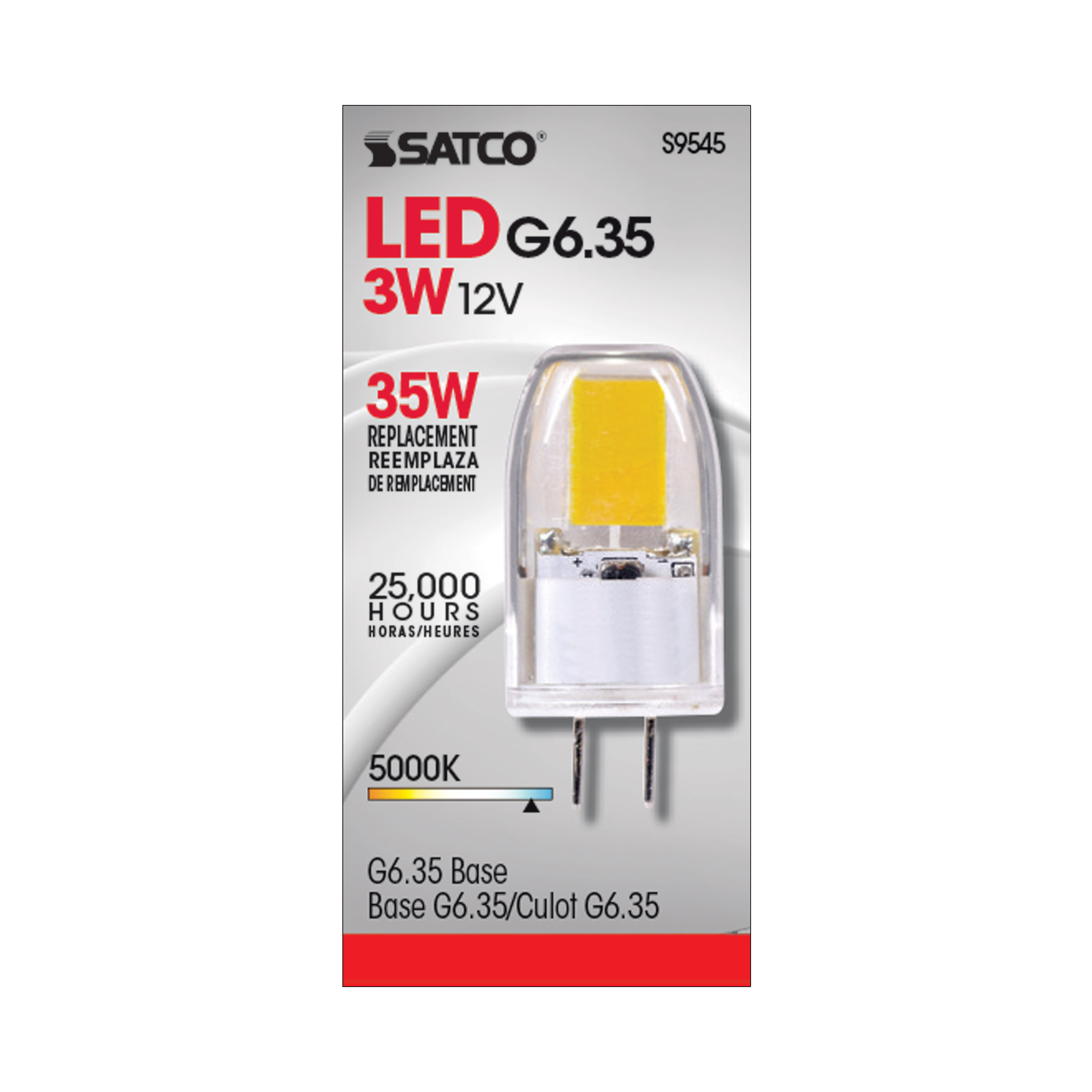 LED 3W JC/G6.35 12V 5000K 300L - S9545