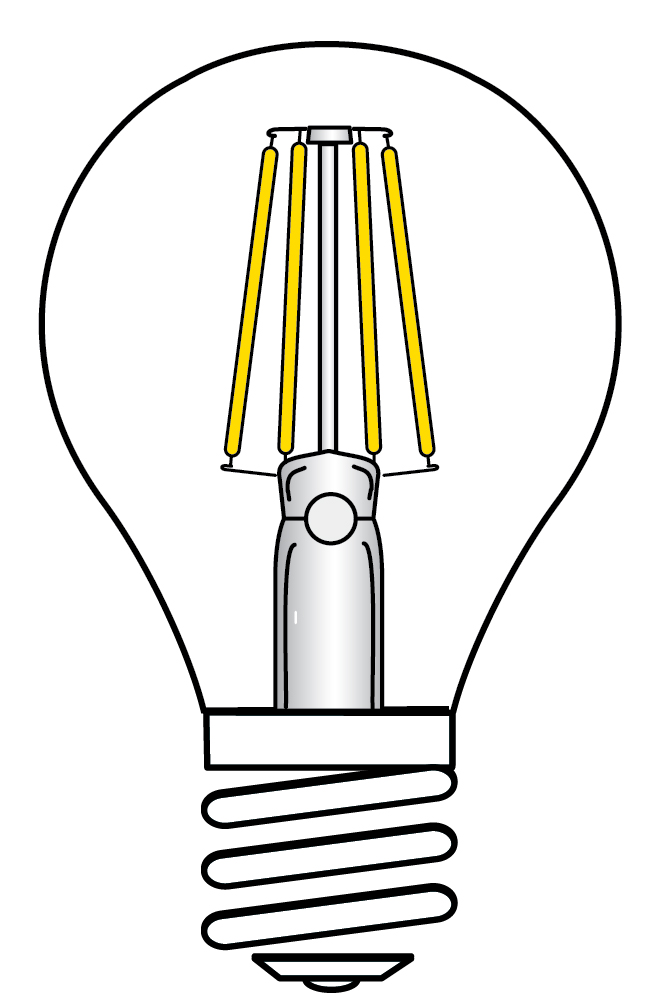 4.5A19/CL/LED/E26/27K/120V - S9561