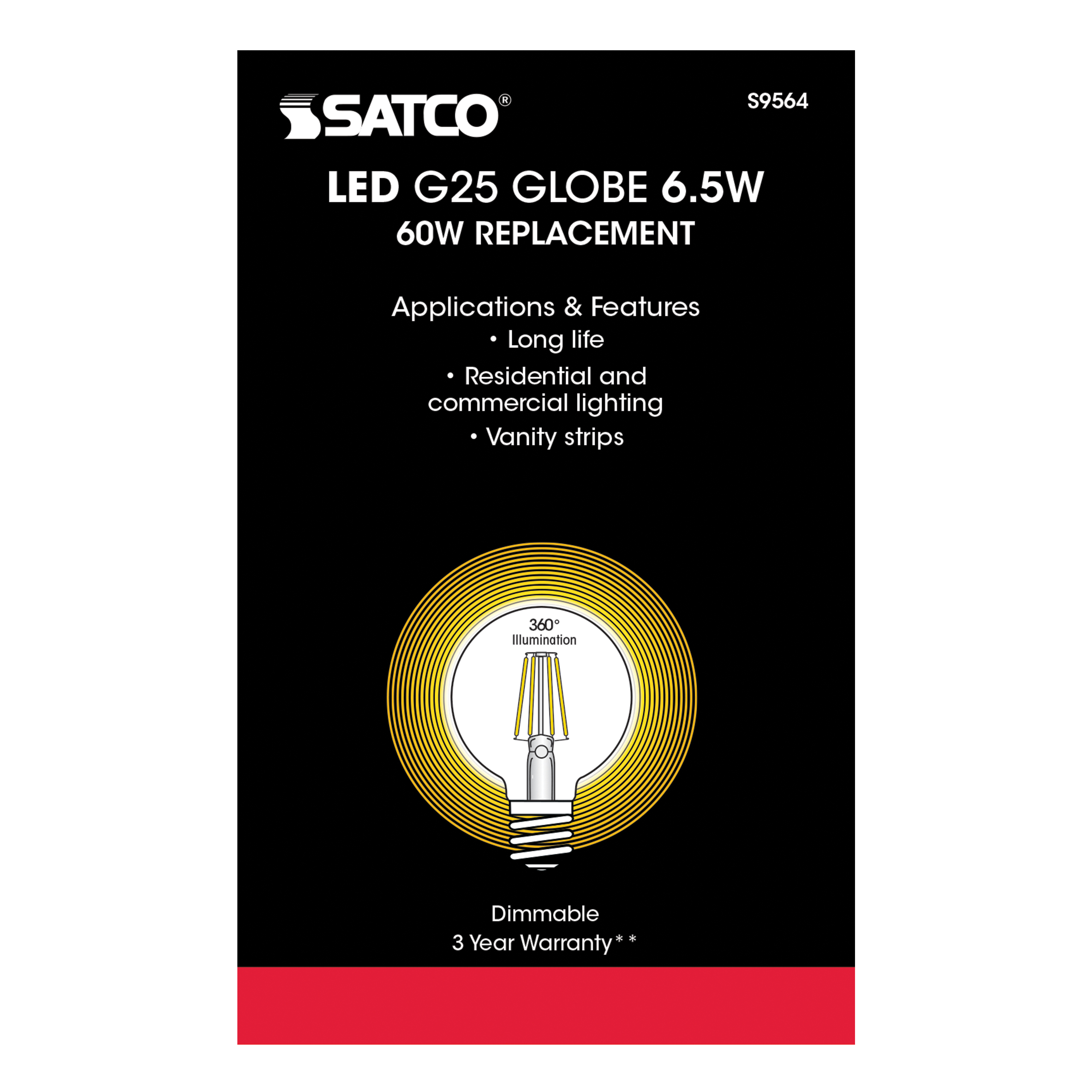 7G25/CL/LED/E26/27K/120V - S9564