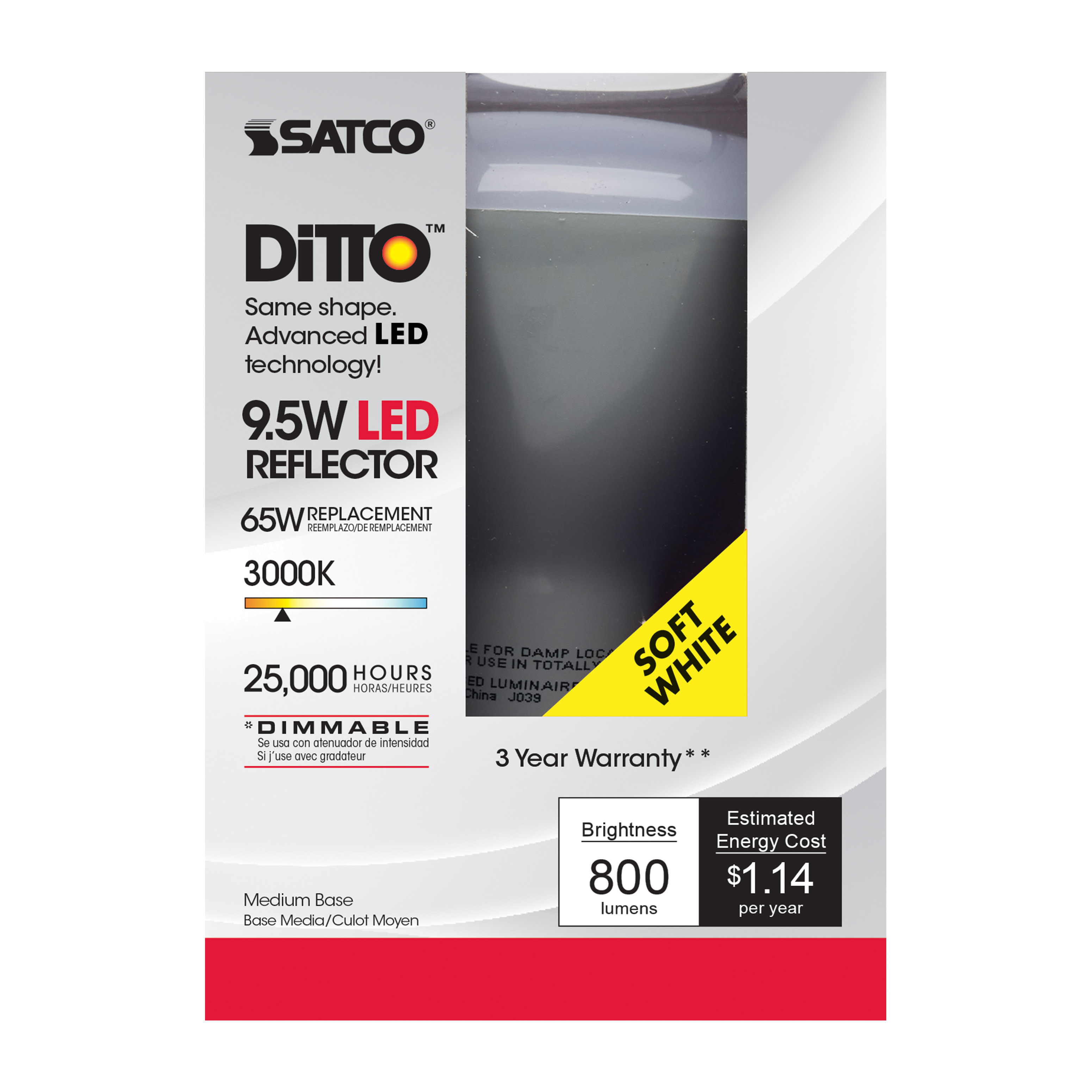 9.5BR30/LED/3000K/750L/120V/D - S9621