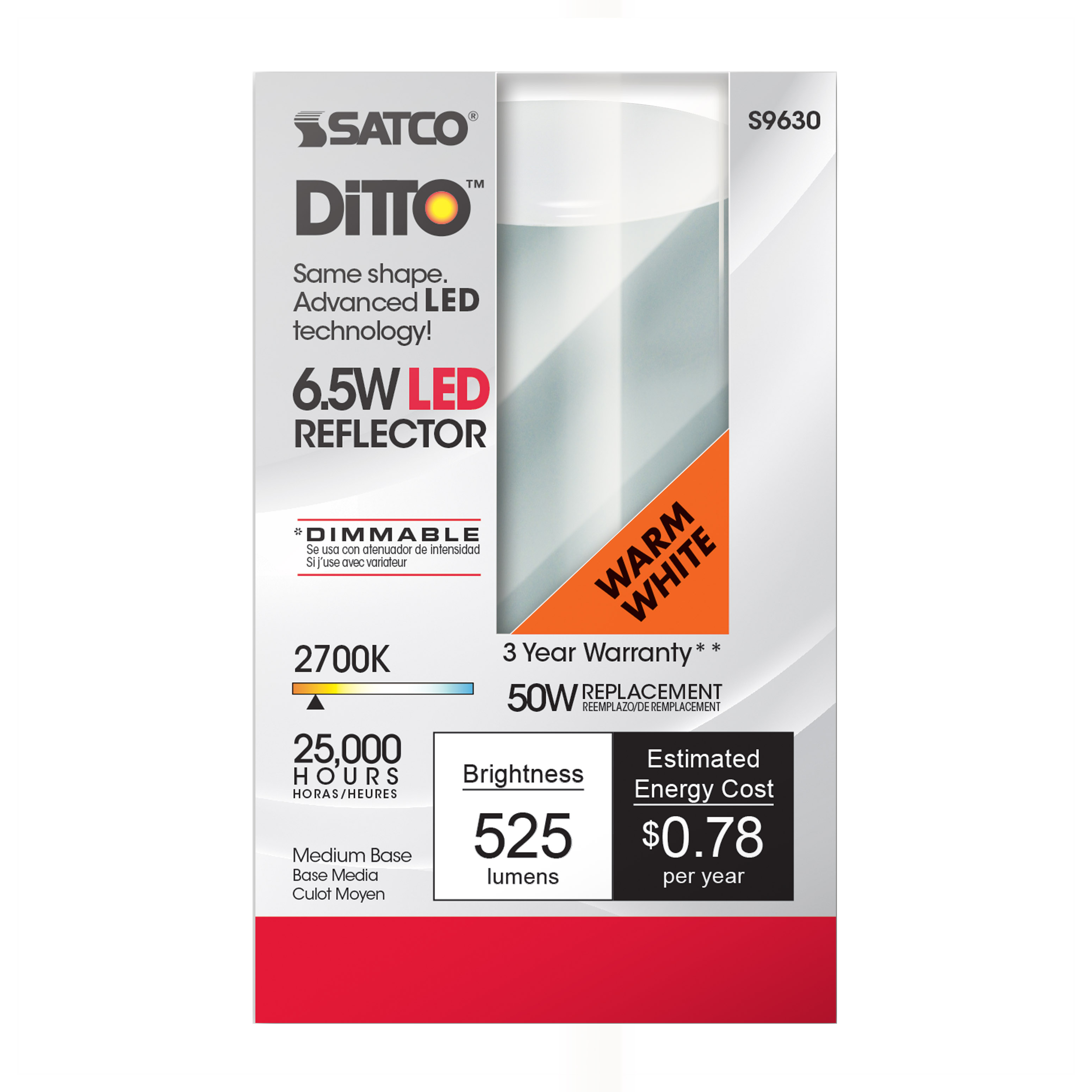 6.5R20/LED/2700K/525L/120V - S9630