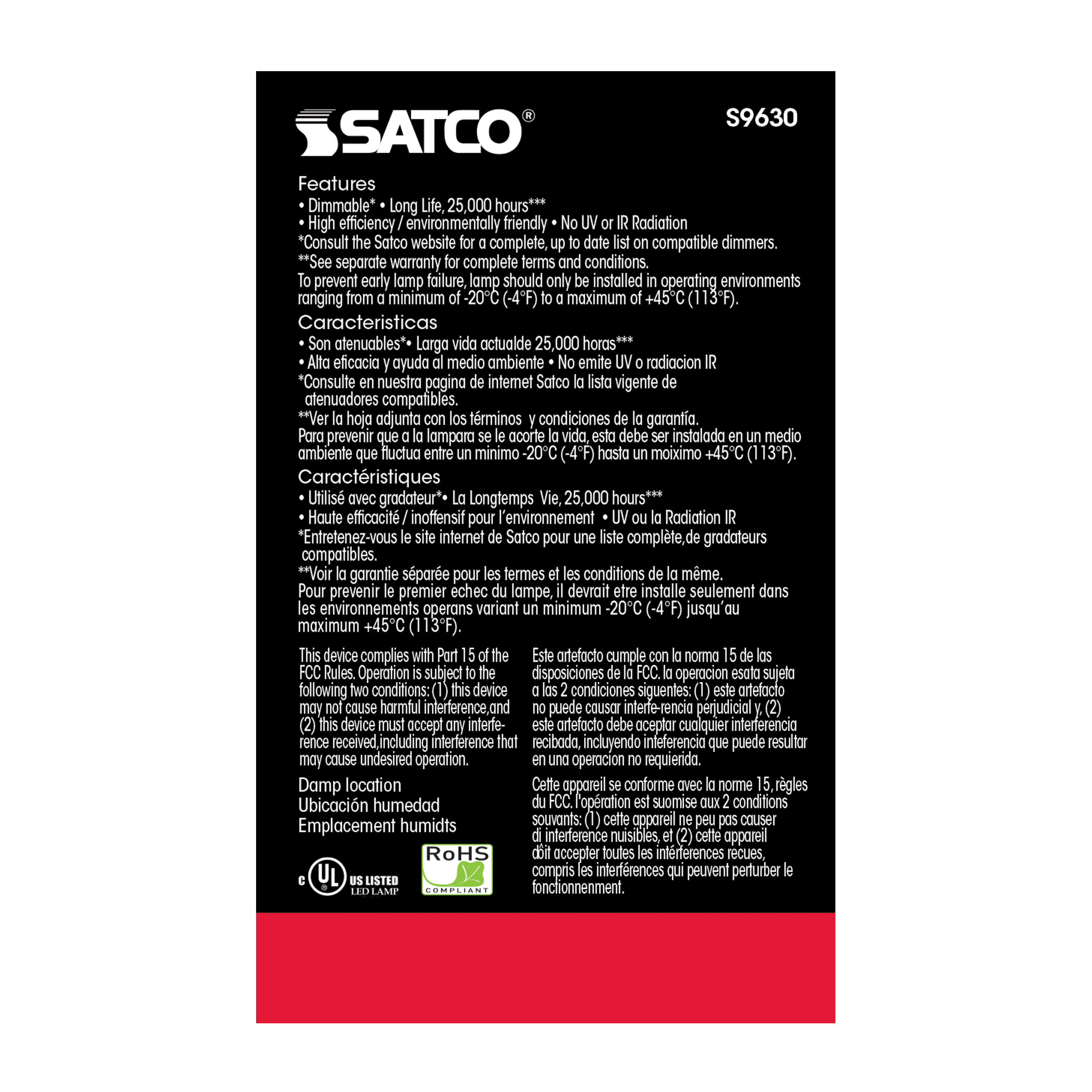 6.5R20/LED/2700K/525L/120V - S9630