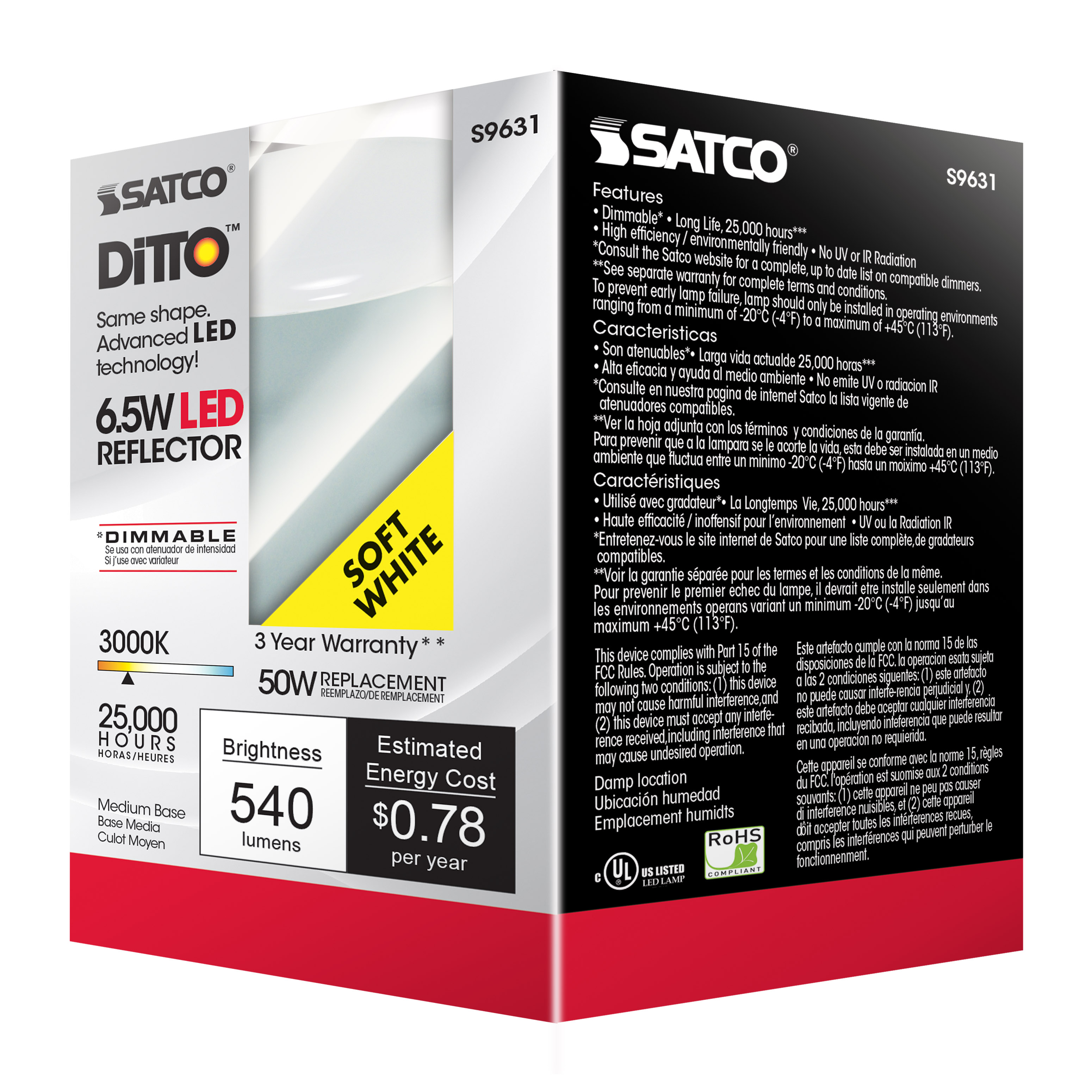 6.5R20/LED/3000K/525L/120V - S9631