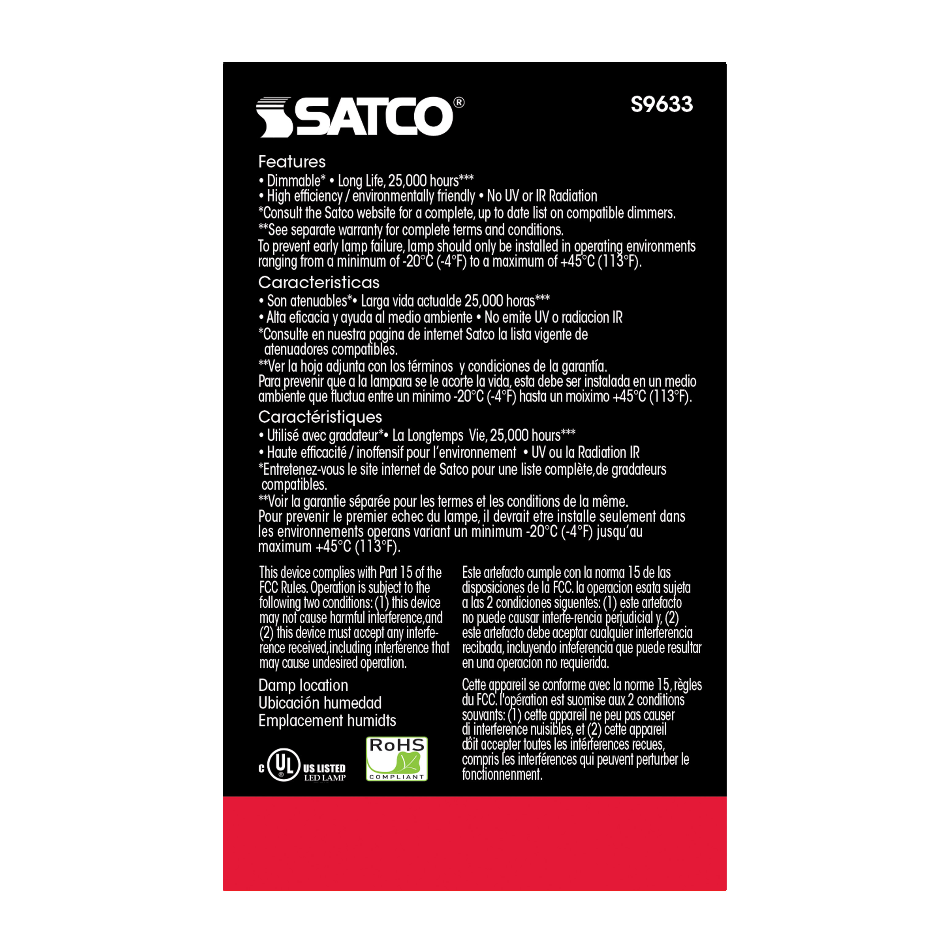 6.5R20/LED/5000K/525L/120V - S9633