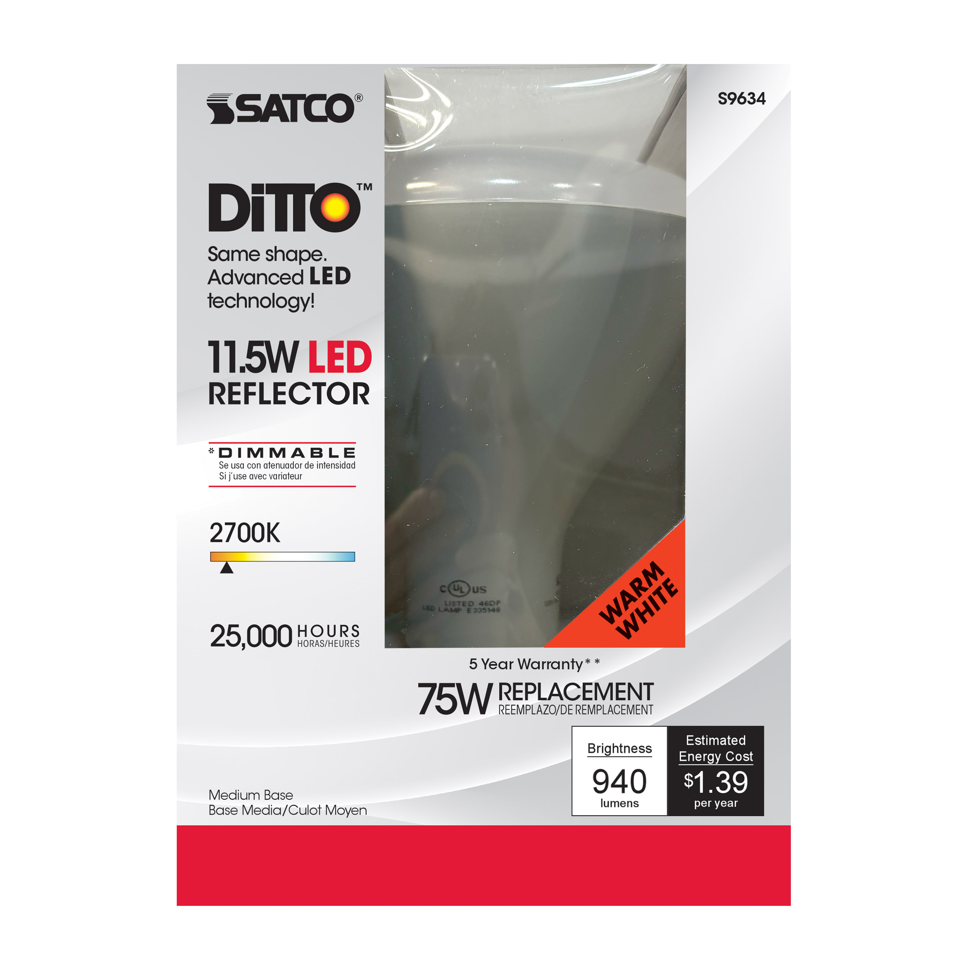 11.5BR40/LED/2700K/940L/120V - S9634