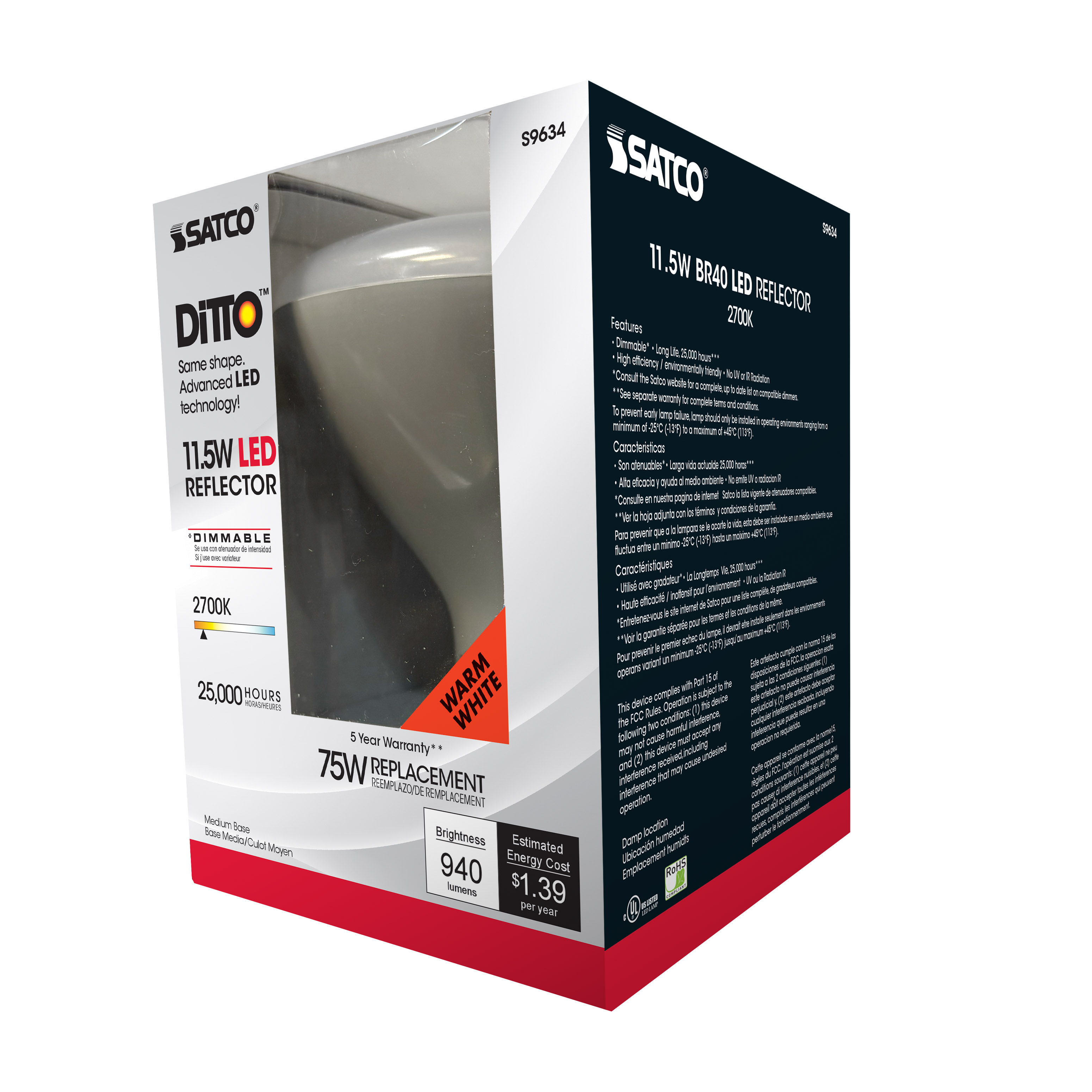 11.5BR40/LED/2700K/940L/120V - S9634