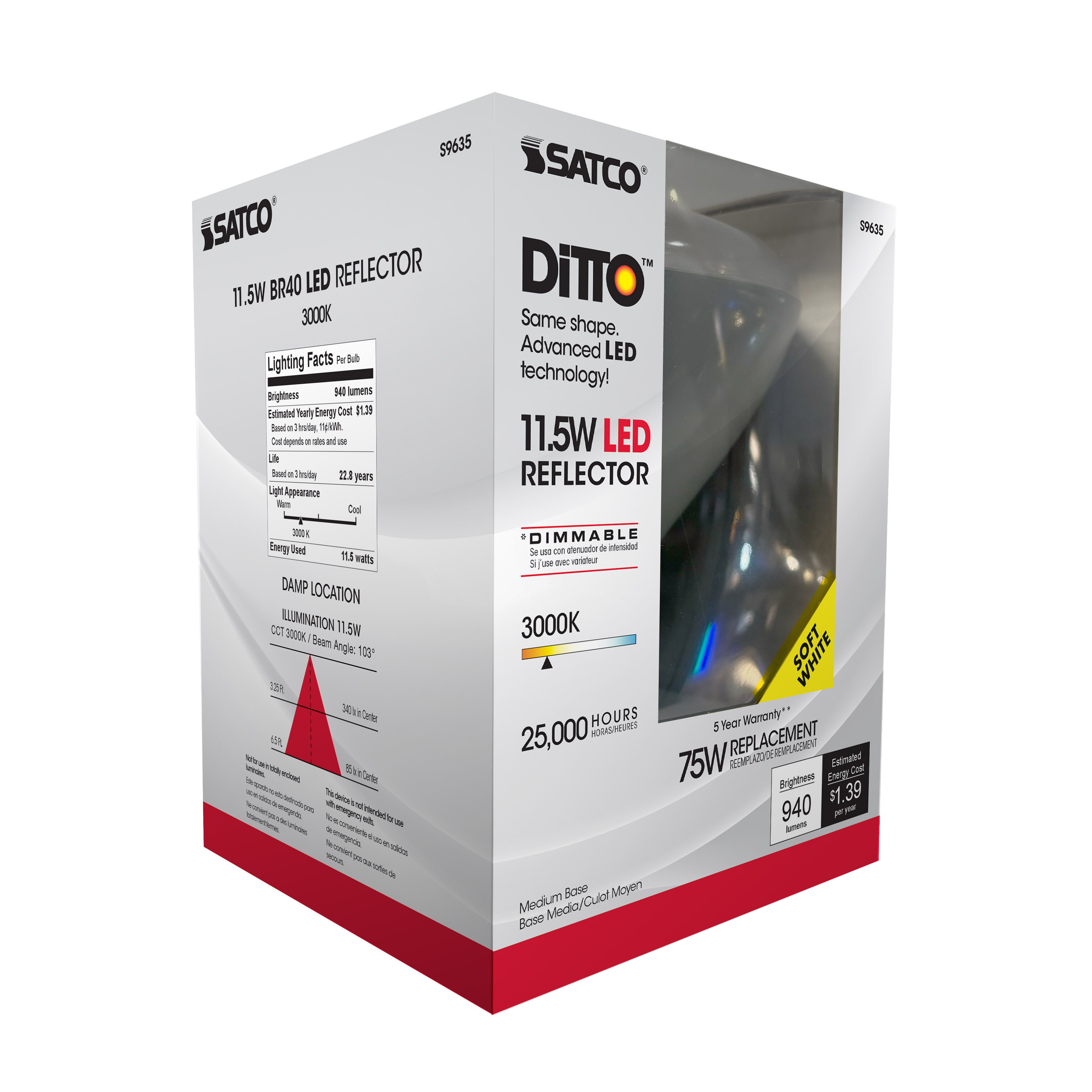 11.5BR40/LED/3000K/940L/120V - S9635