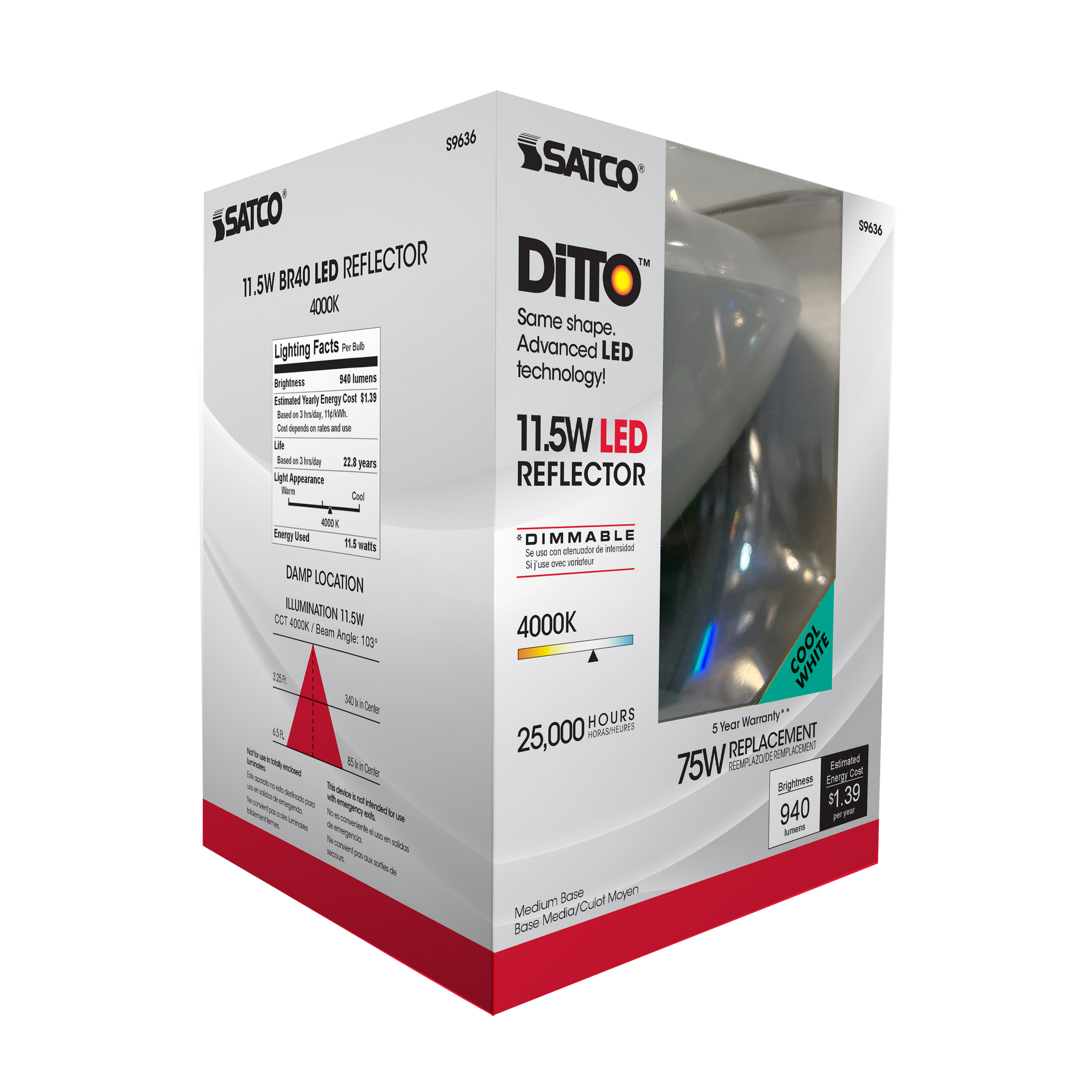 11.5BR40/LED/4000K/940L/120V - S9636