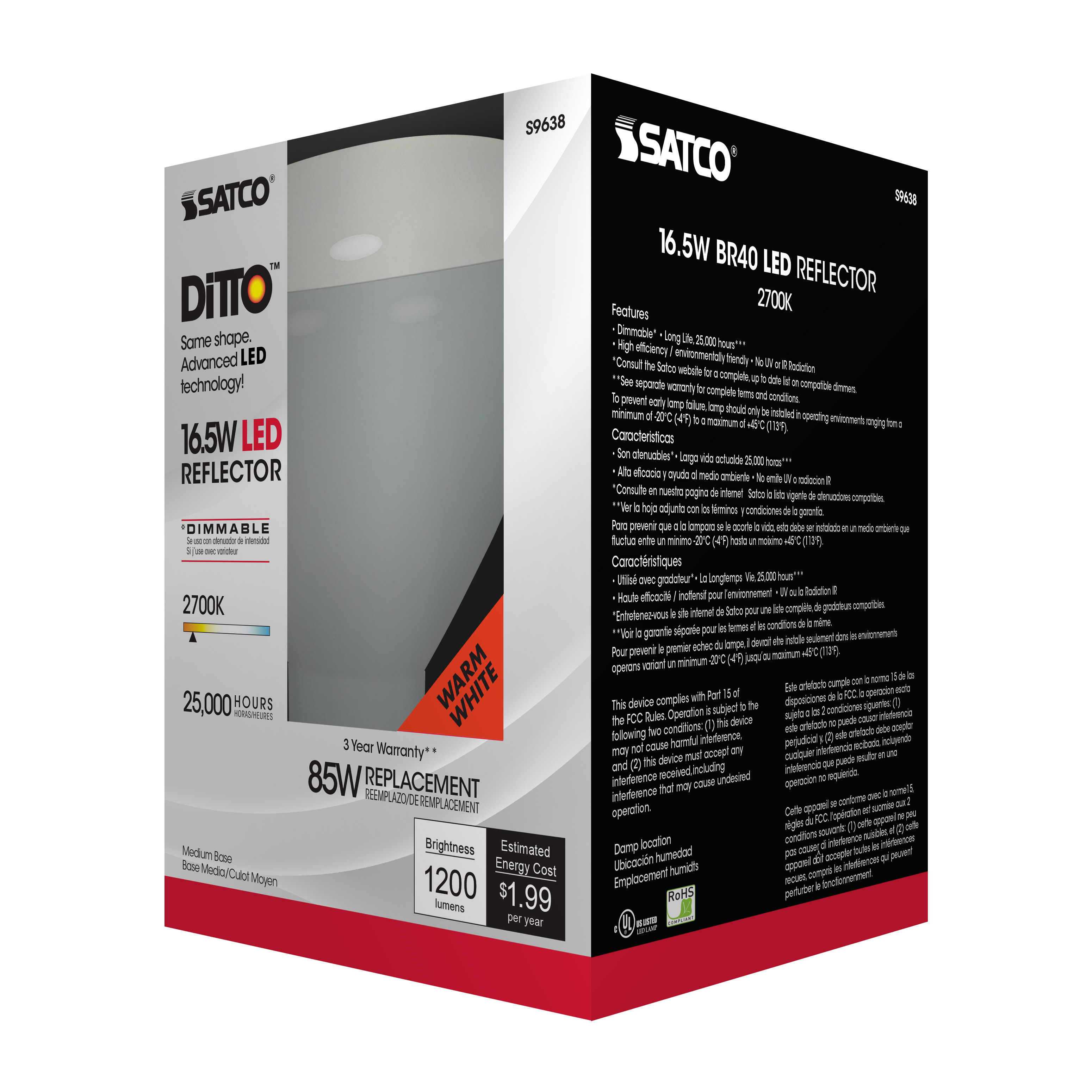 16.5BR40/LED/2700K/1200L/120V - S9638