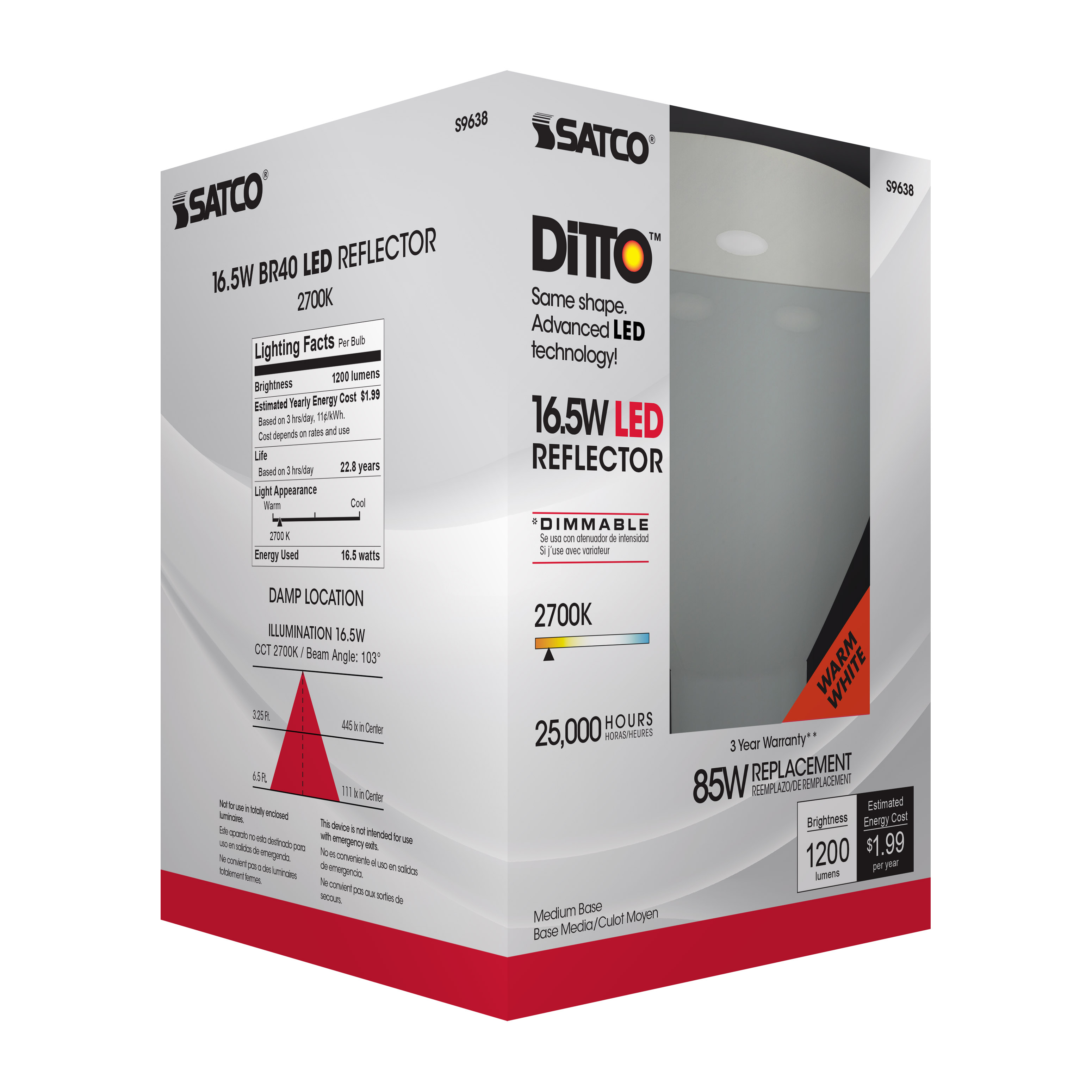 16.5BR40/LED/2700K/1200L/120V - S9638