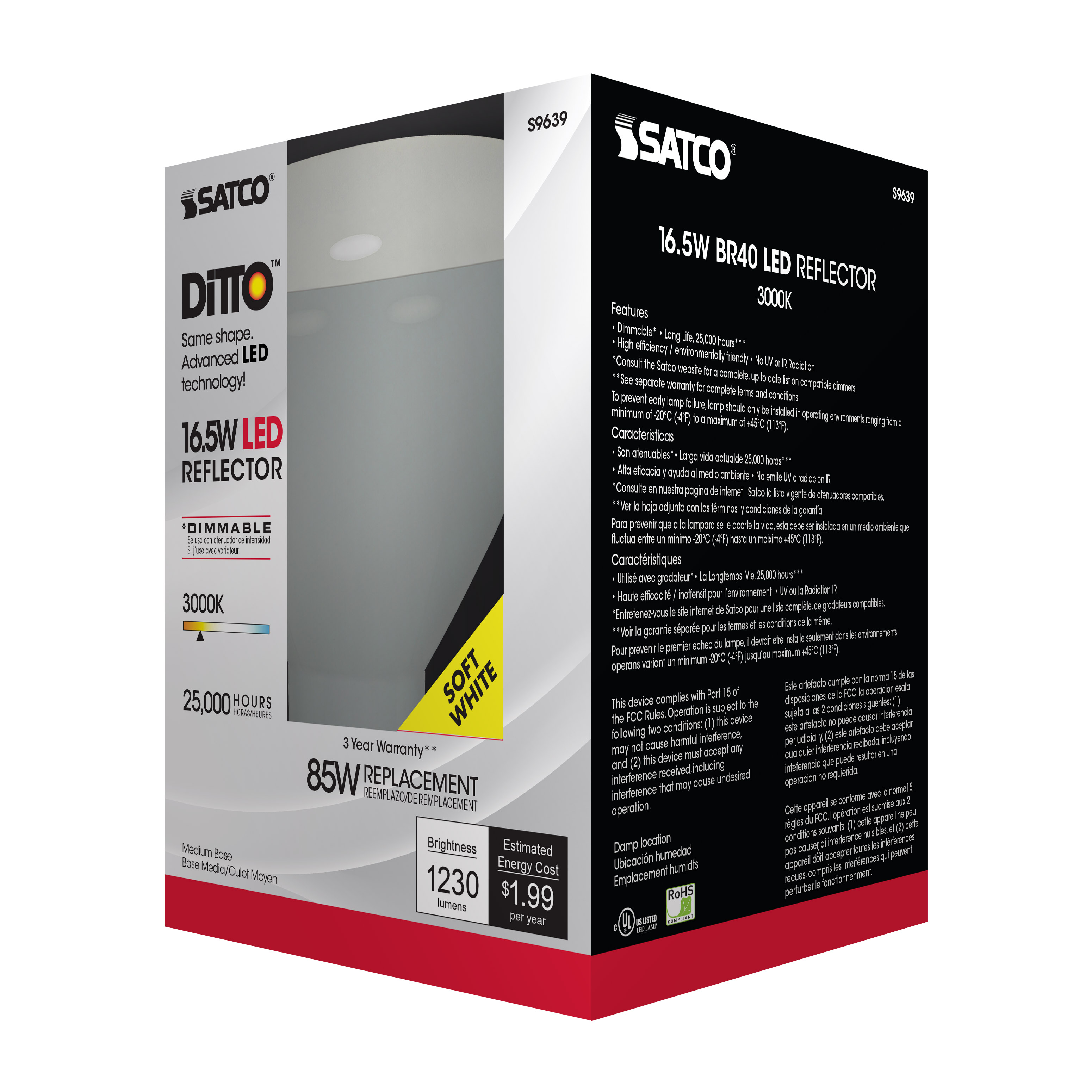 16.5BR40/LED/3000K/1200L/120V - S9639