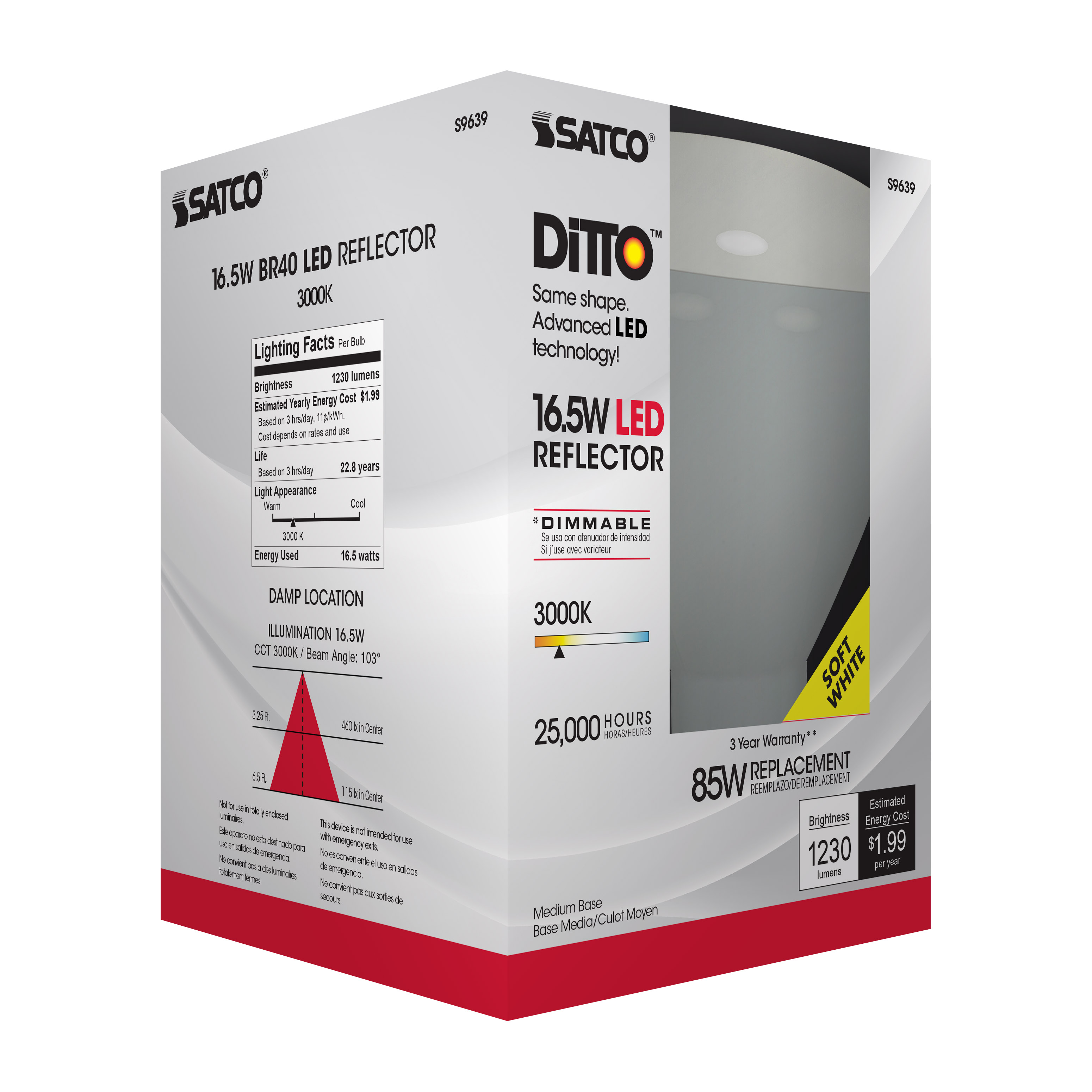 16.5BR40/LED/3000K/1200L/120V - S9639