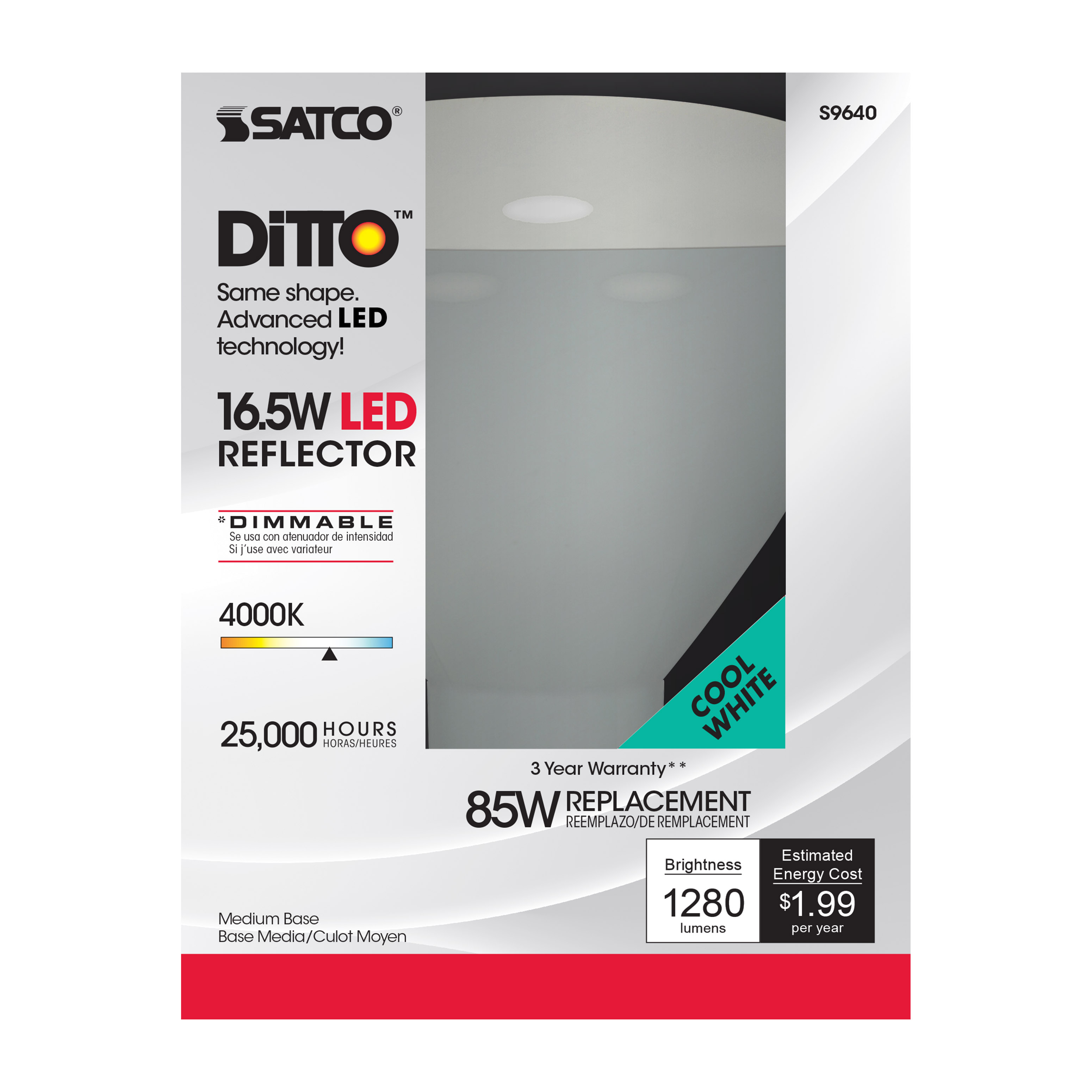 16.5BR40/LED/4000K/1200L/120V - S9640