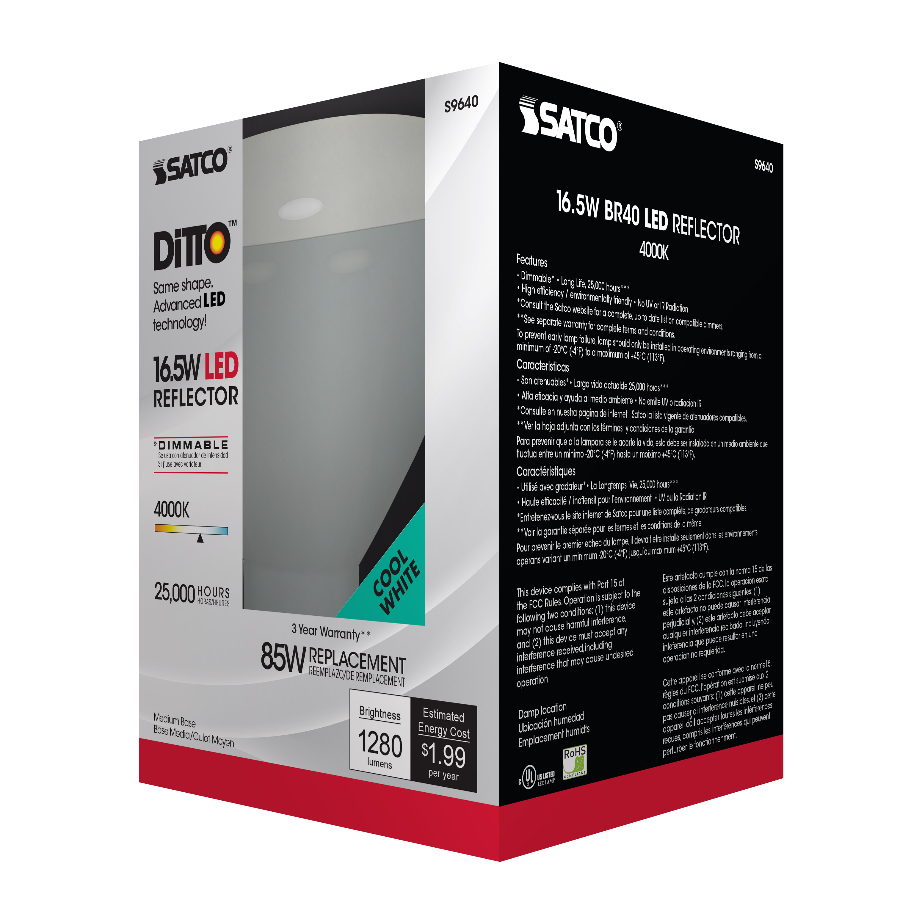 16.5BR40/LED/4000K/1200L/120V - S9640